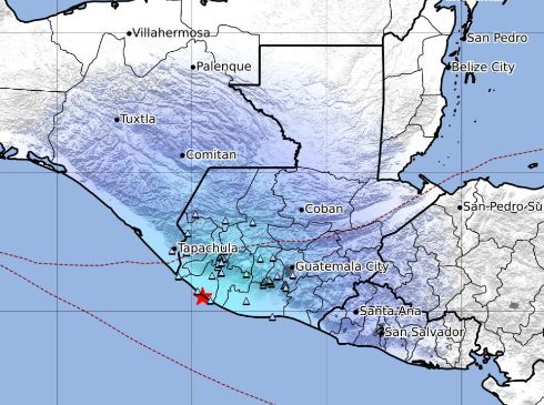 Temblor en Guatemala