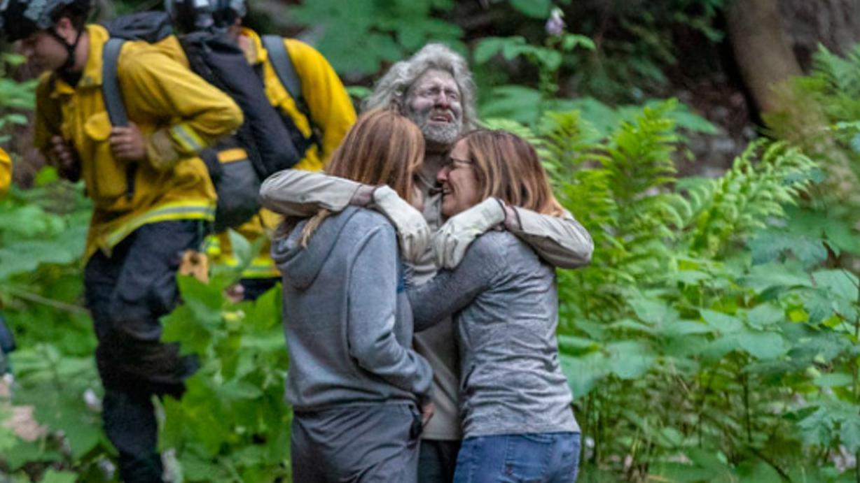 Lukas McClish fue encontrado sin heridas mayores y pudo reunirse con su familia. SVL Steve