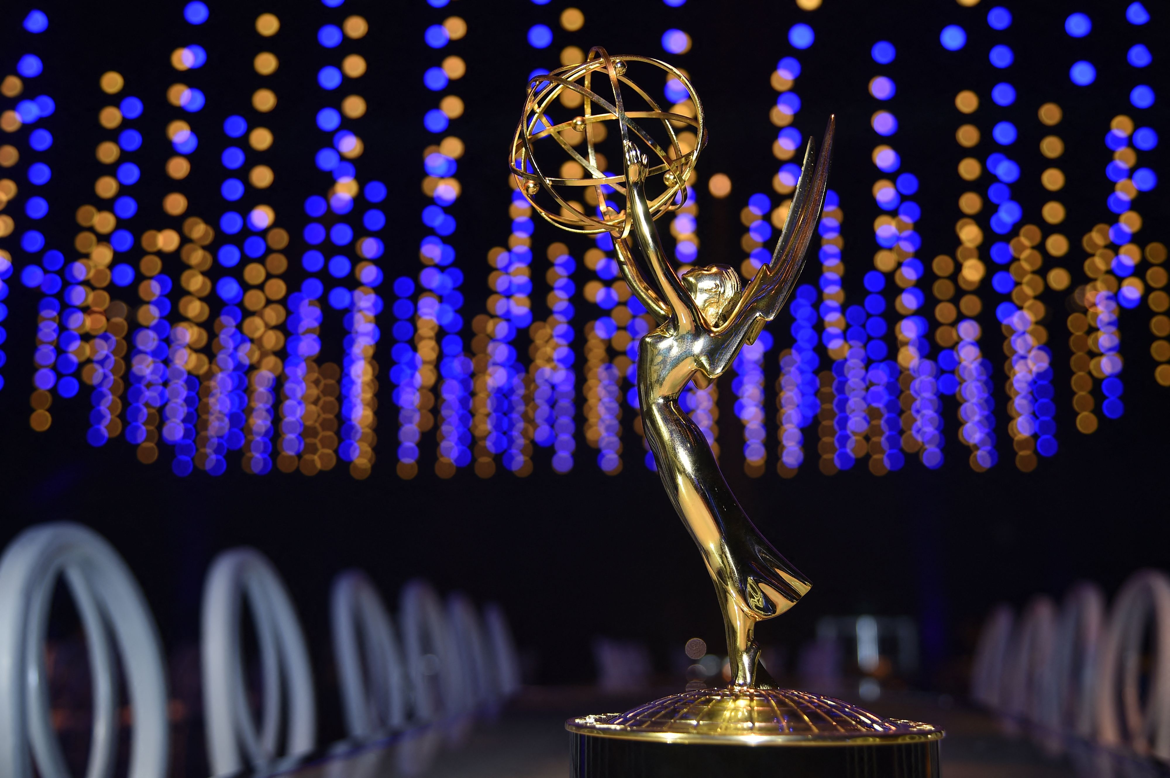 (FILES) This photo shows an Emmy statuette at the 70th Emmy Awards Governors Ball press preview at LA Live Event Deck on September 6, 2018 in Los Angeles, California. Hit series "Shogun," "The Bear," and "Baby Reindeer" are expected to rack up nominations for this year's Emmys as the contenders for television's version of the Oscars are unveiled on June 17.
Nominees will be announced in a live-streamed ceremony starting at 8:30 am Pacific time (1530 GMT), after which final-round voting begins for the 76th Emmy Awards, set for September 15. (Photo by Robyn Beck / AFP)