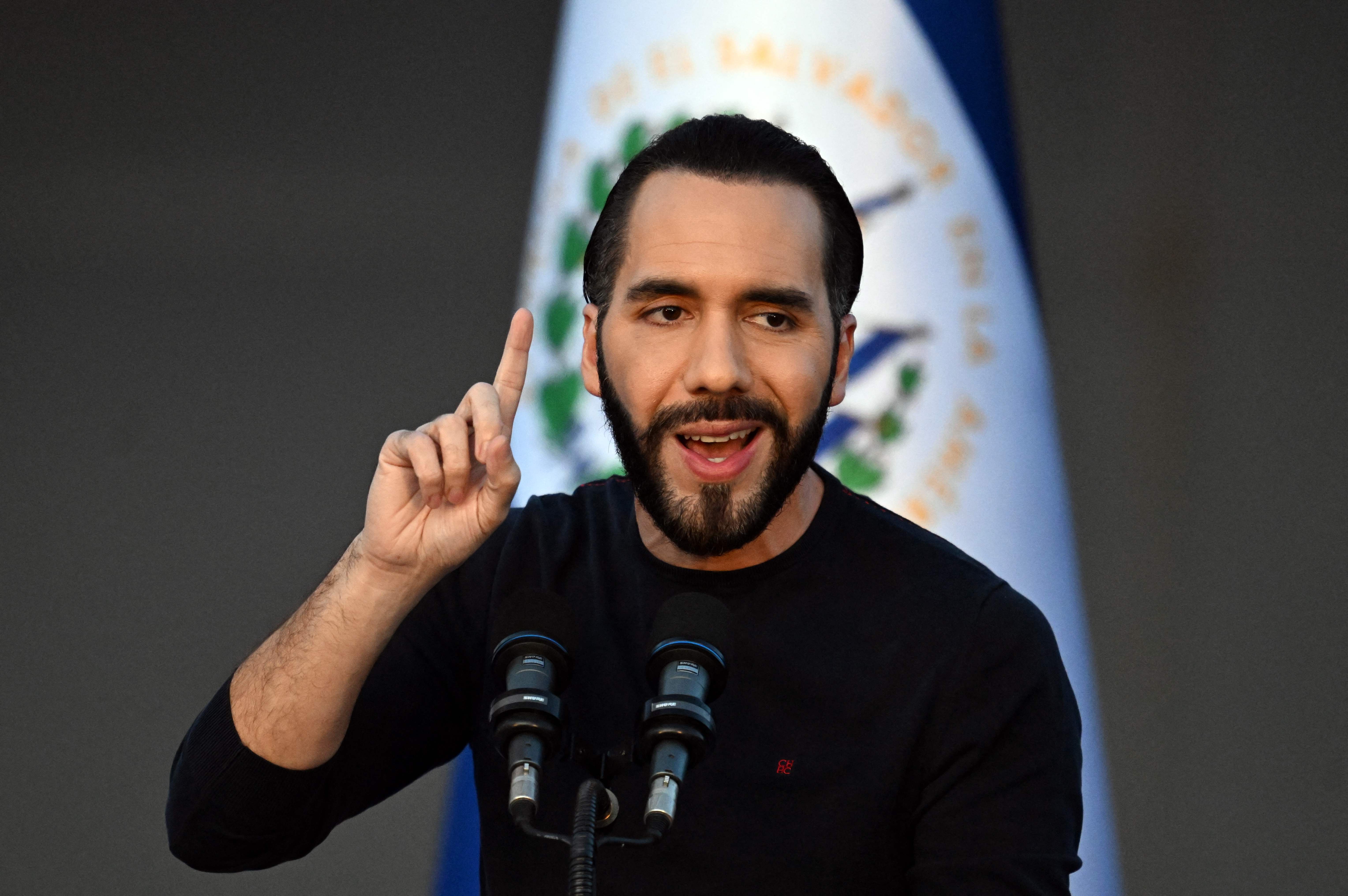 El Gobierno de Venezuela calificó este lunes a Nayib Bukele como un "delincuente" luego de que el mandatario salvadoreño calificara la victoria de Nicolás Maduro en las elecciones de Venezuela como un "fraude". (Foto Prensa Libre: Marvin RECINOS / AFP)