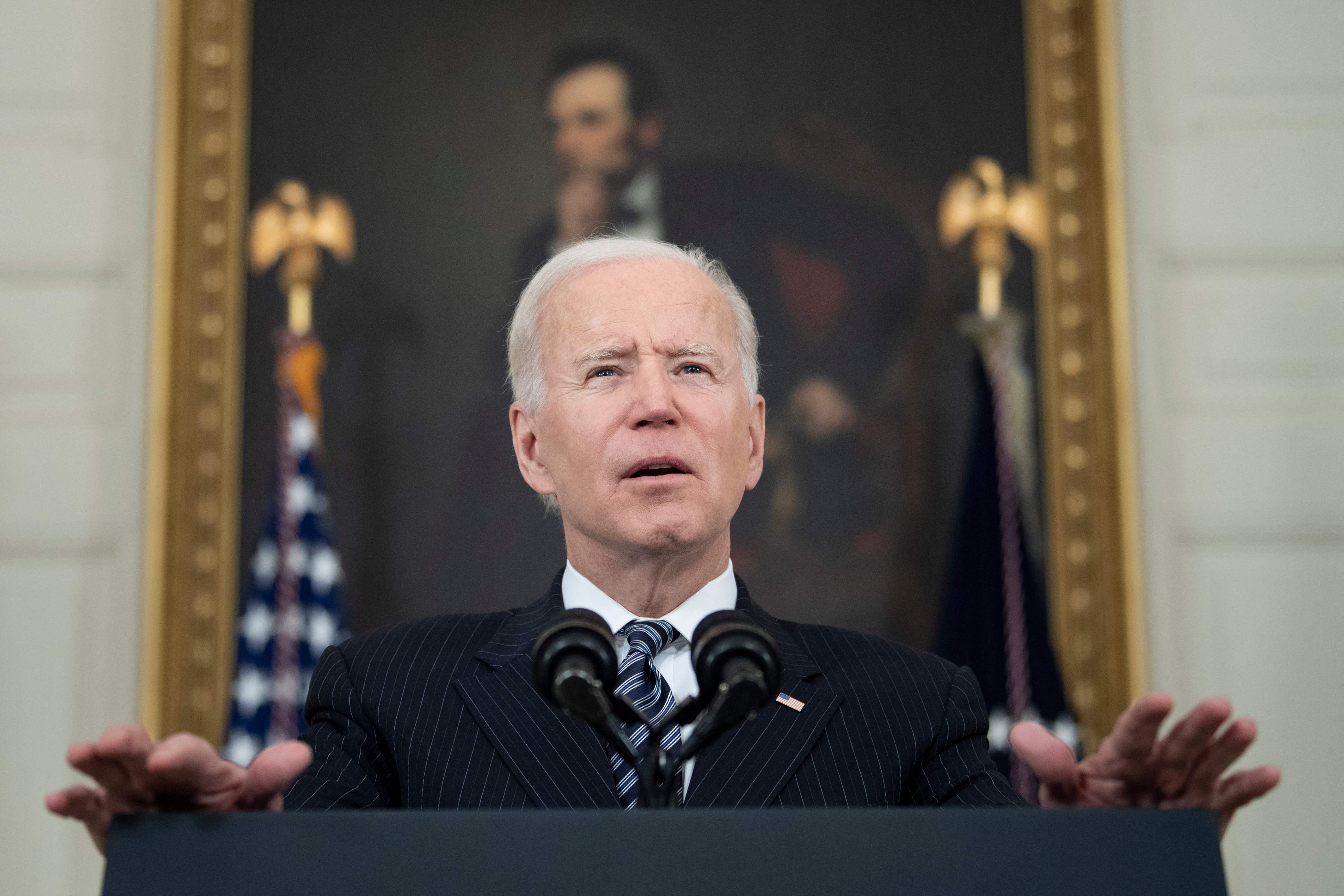 Joe Biden, presidente de Estados Unidos. (Foto Prensa Libre: AFP)