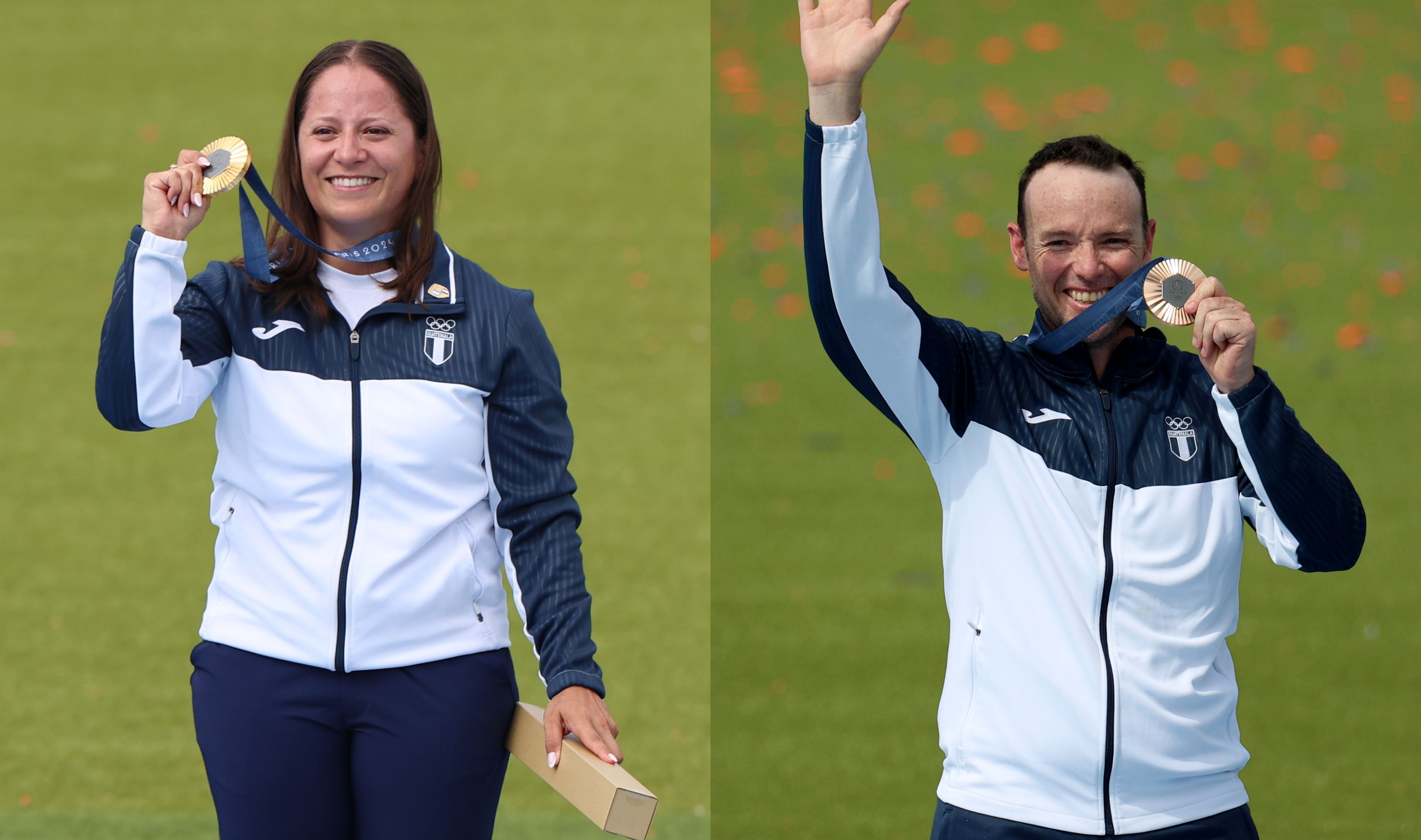Adriana Ruano (izquierda) y Jean Pierre Brol (derecha) son los principales protagonistas del logro guatemalteco.