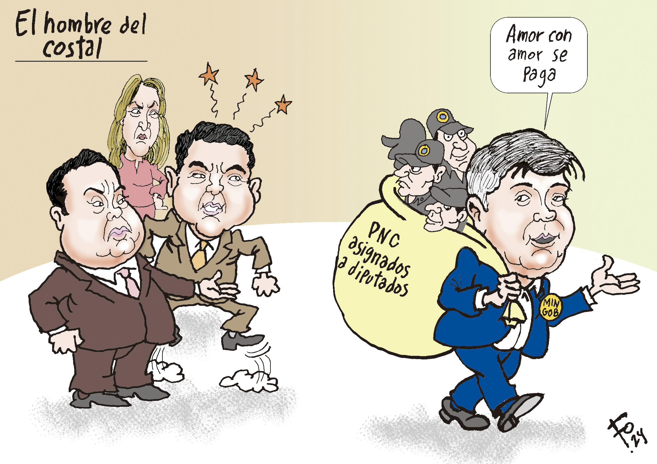 Personajes: Allan Rodriguez, Sofía Hernández, Boris España y Francisco Jimenez.