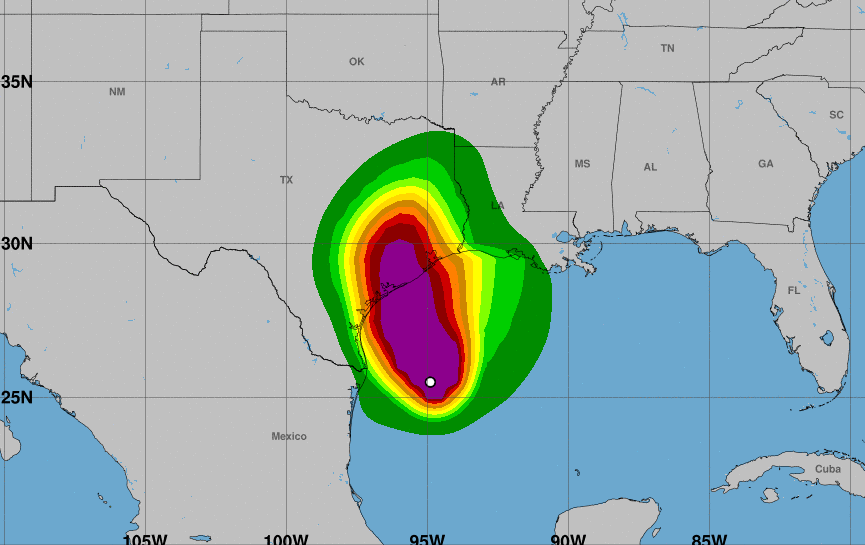 Beryl llegará como huracán a Texas este lunes 8 de julio.