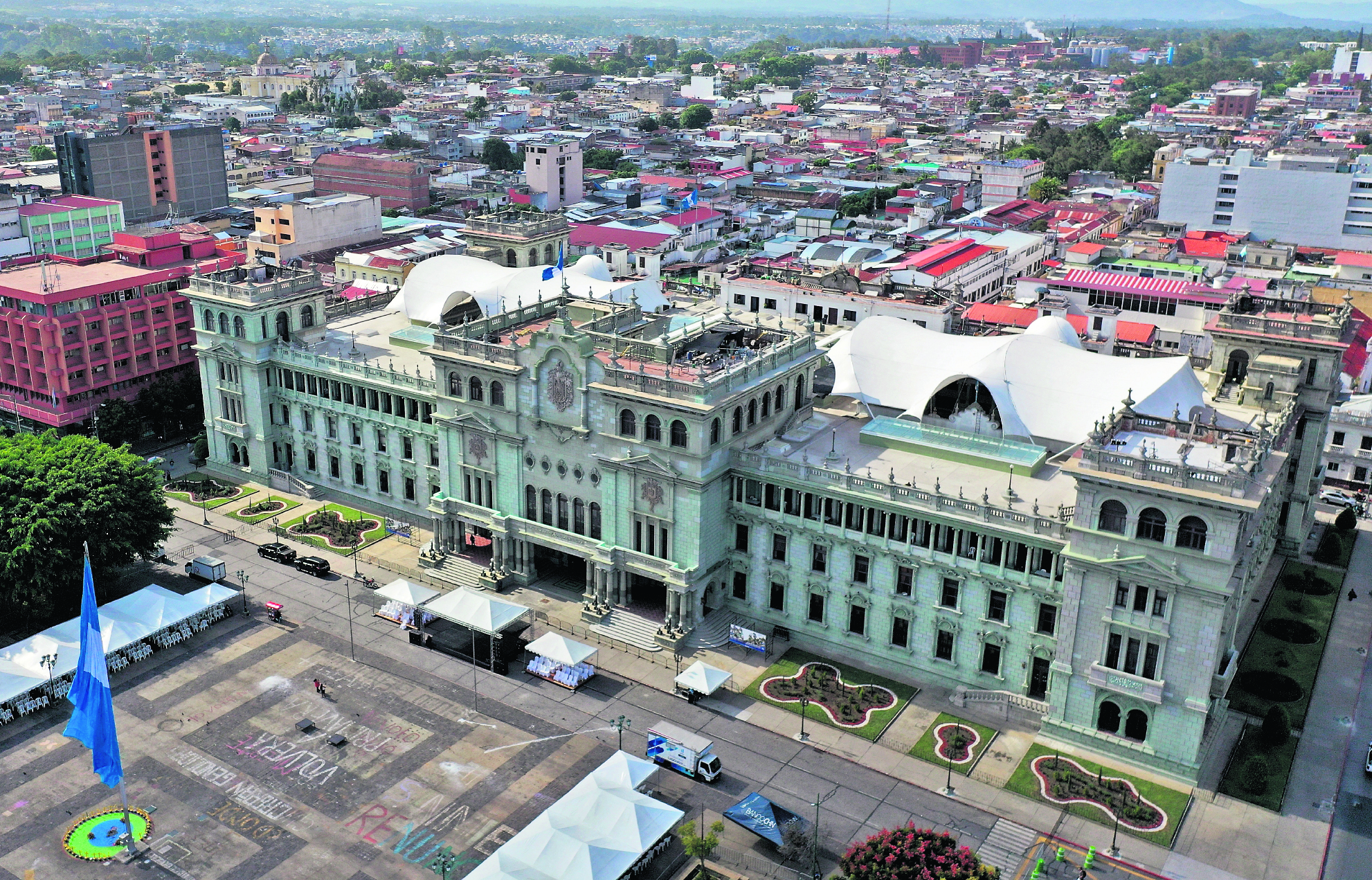 Toma aérea ,Fachada del Palacio Nacional de la Cultura 

foto Carlos Hernández
17/08/2023