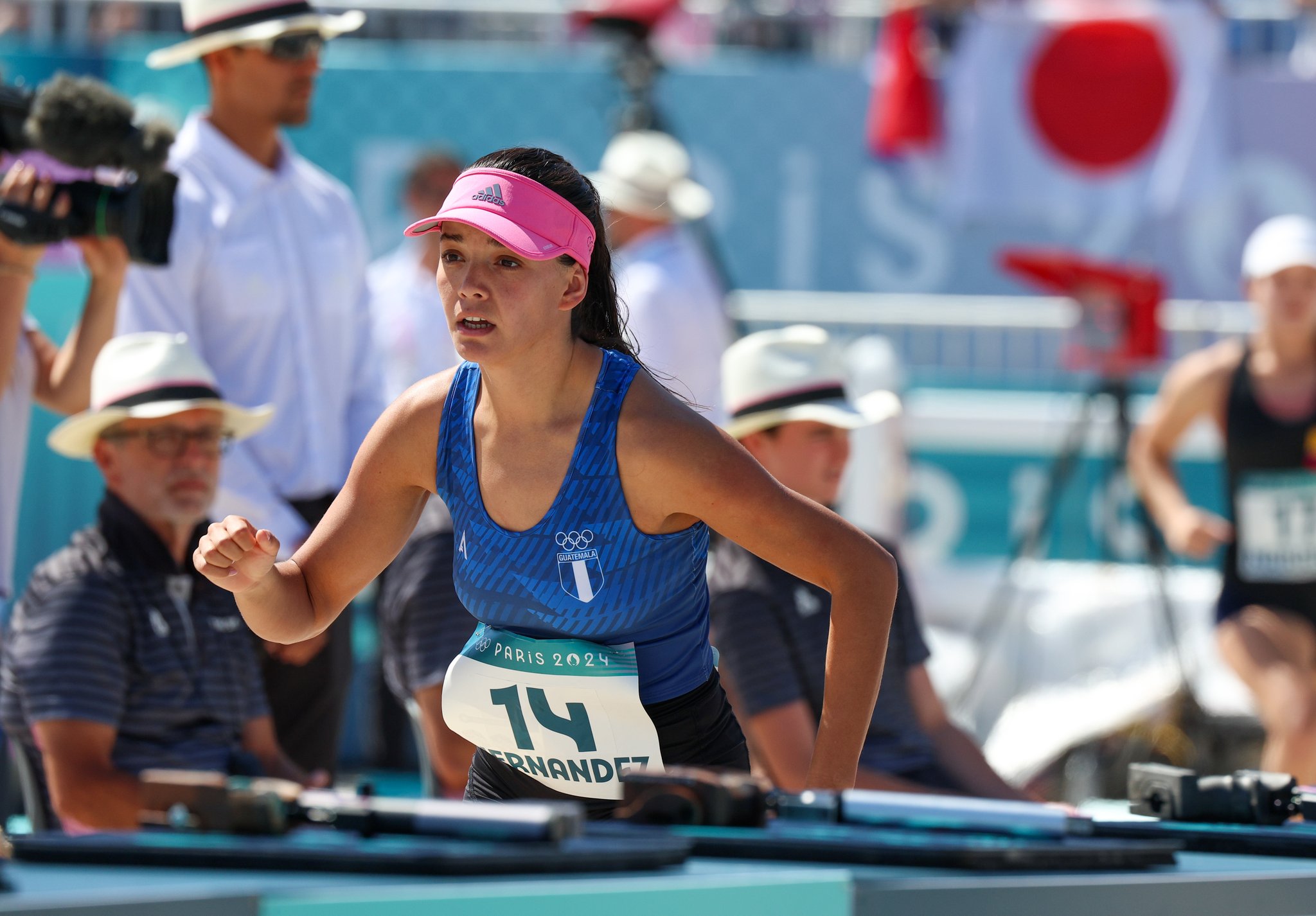 Sophia Hernández en la prueba de Laser-Run.