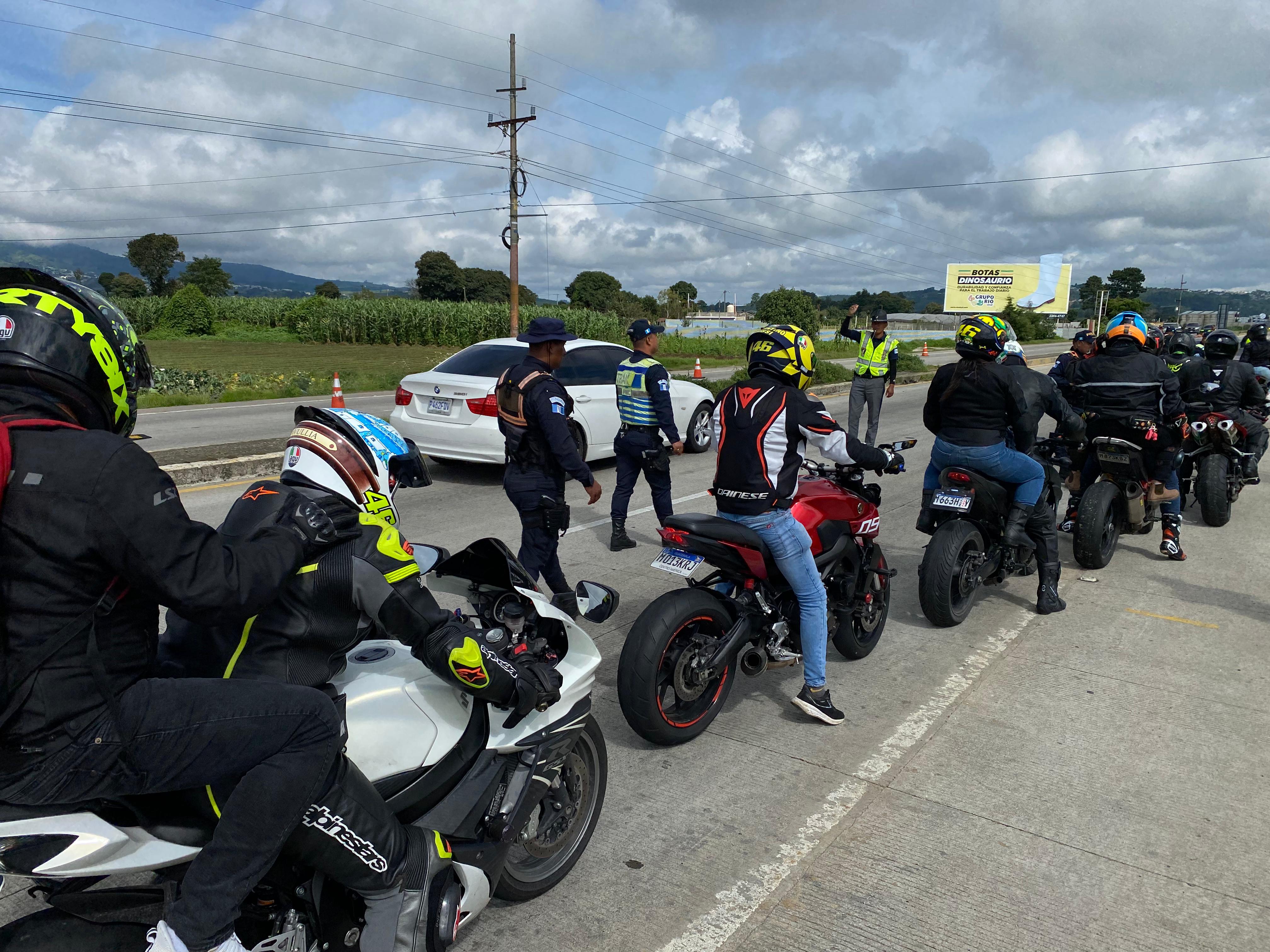 sanciones a motoristas en la ruta Interamericana