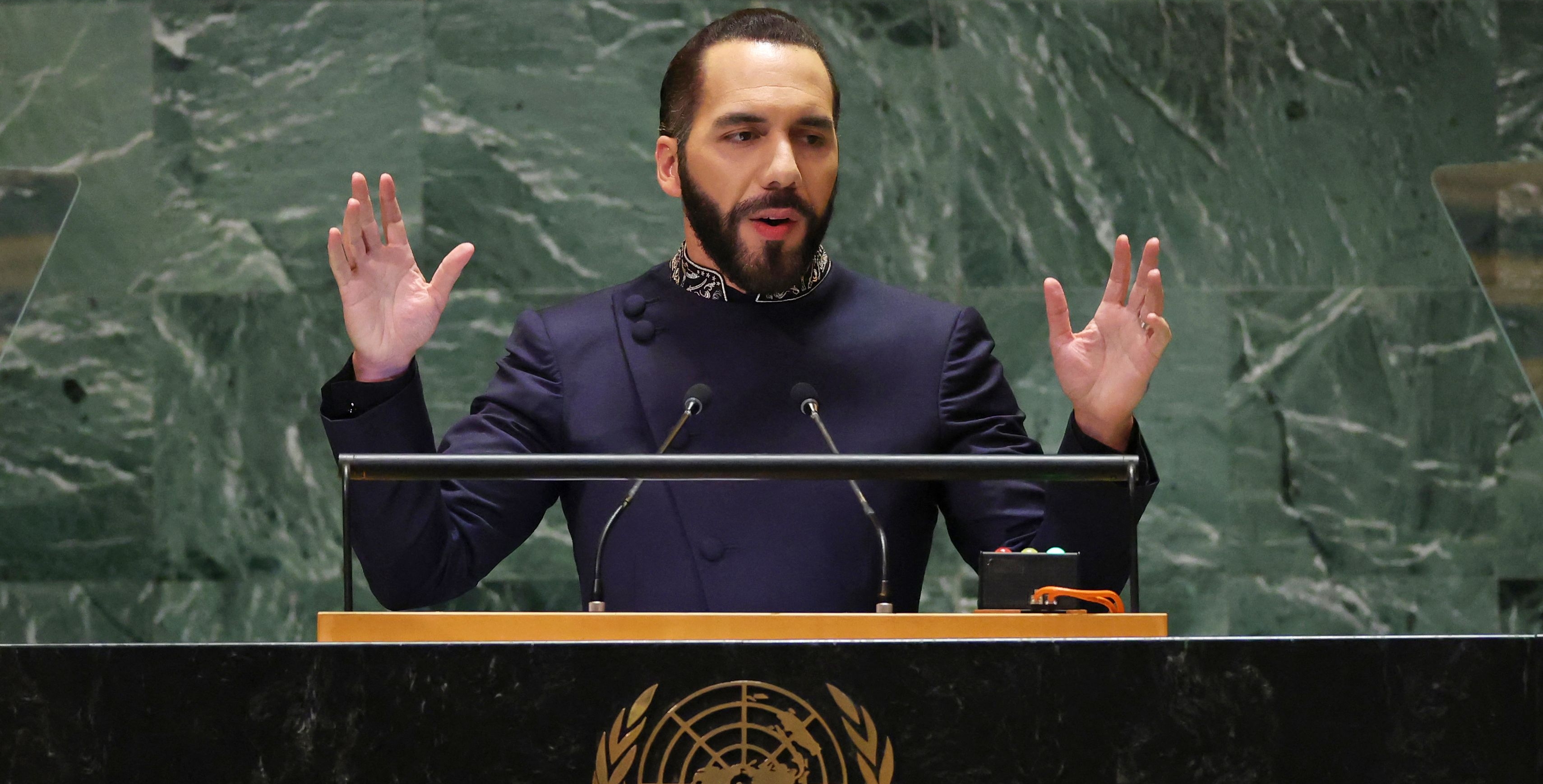 Nayib Bukele emite discurso ante la ONU