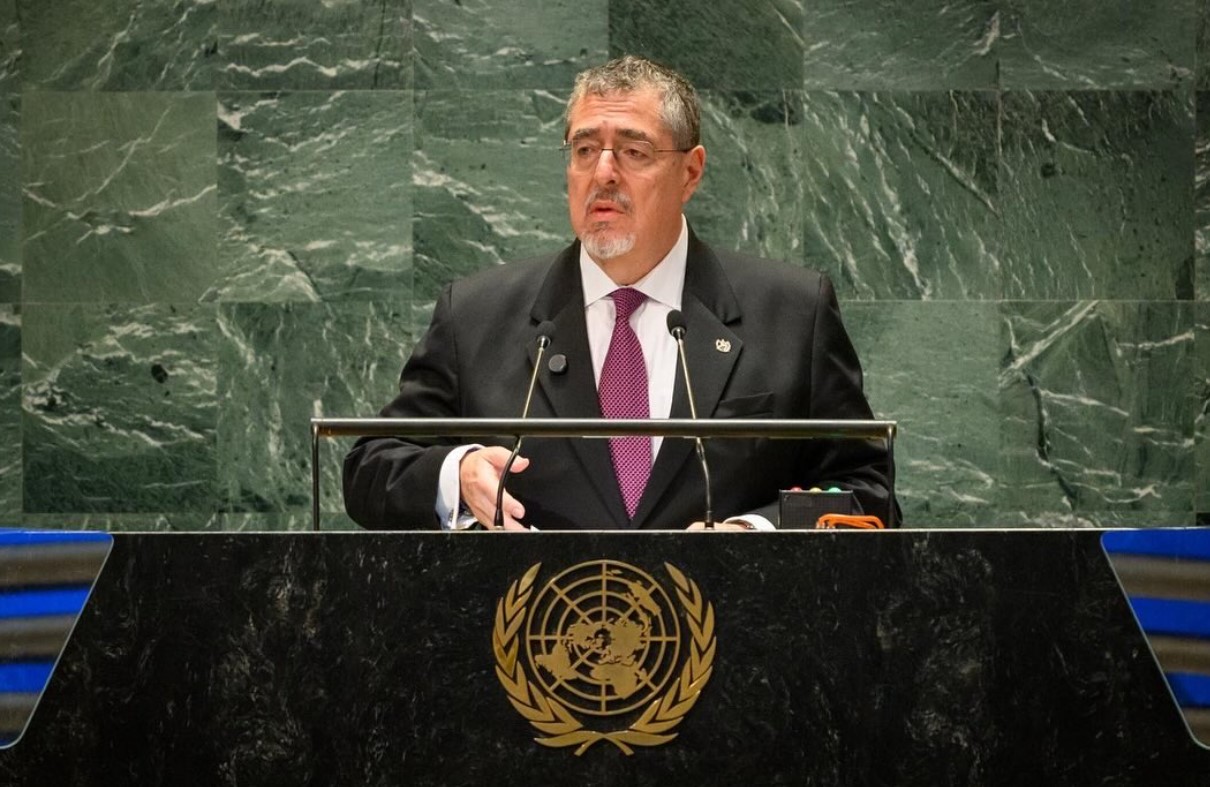 El mandatario Bernardo Arévalo da su discurso ante la ONU. (Foto: Gobierno de Guatemala)