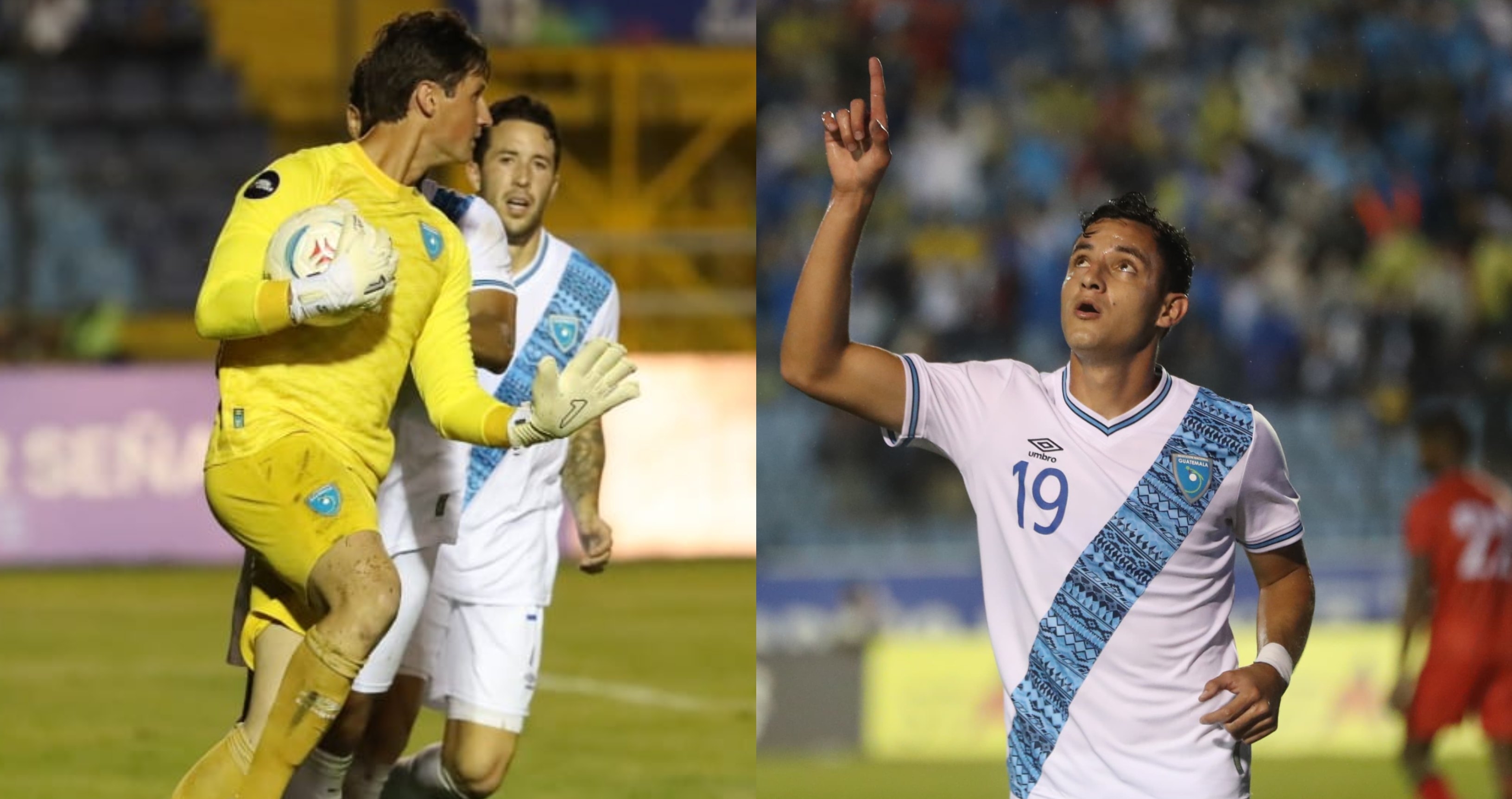 Nicholas Hagen y José Martínez rescataron el triunfo de la Bicolor. (Foto Prensa Libre: Byron Baiza y Juan Diego González)