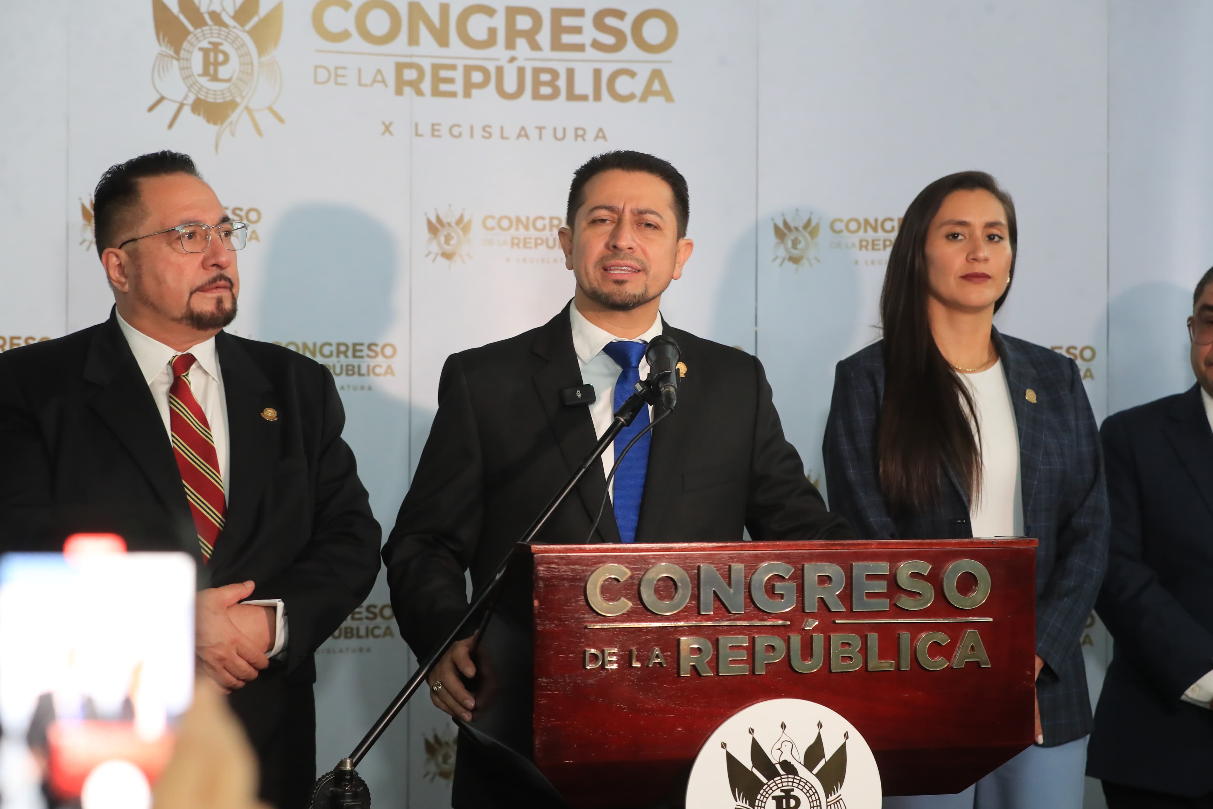 Nery Ramos fue reelecto presidente del Congreso de la República. (Foto Prensa Libre: Óscar Vásquez)