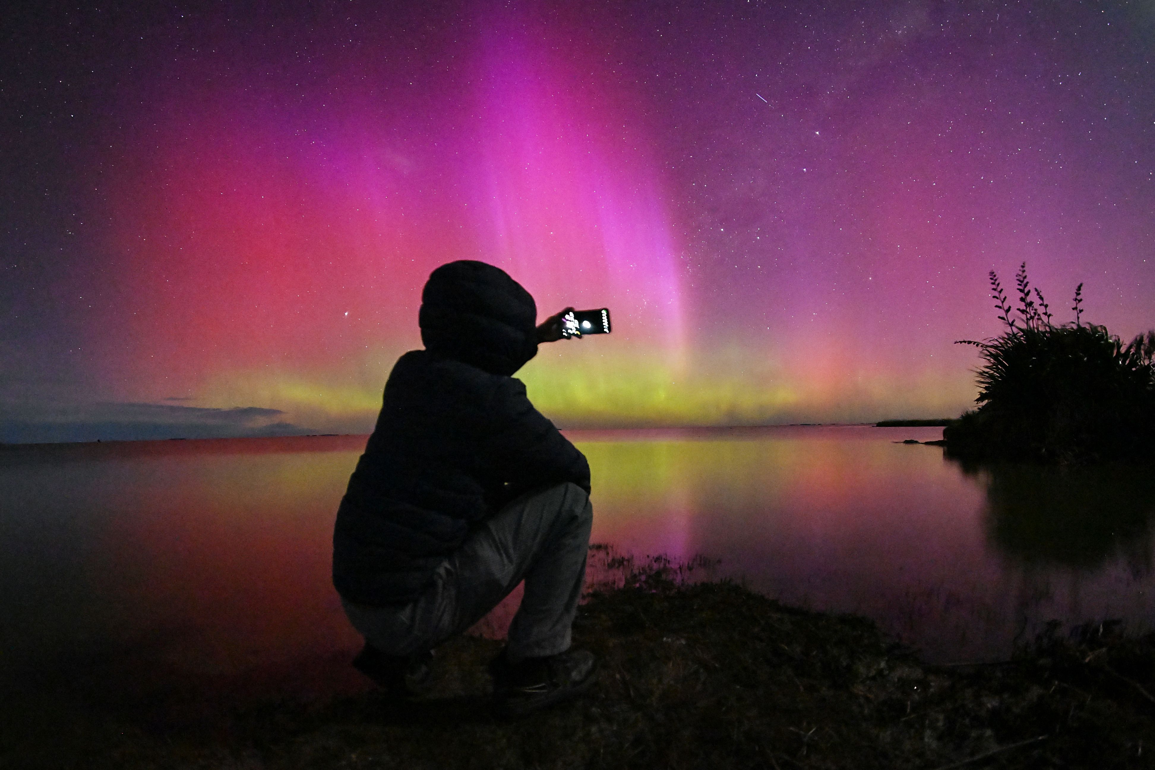 La aurora boreal se hizo presente en Nueva York el pasado jueves 10 de octubre por la noche.