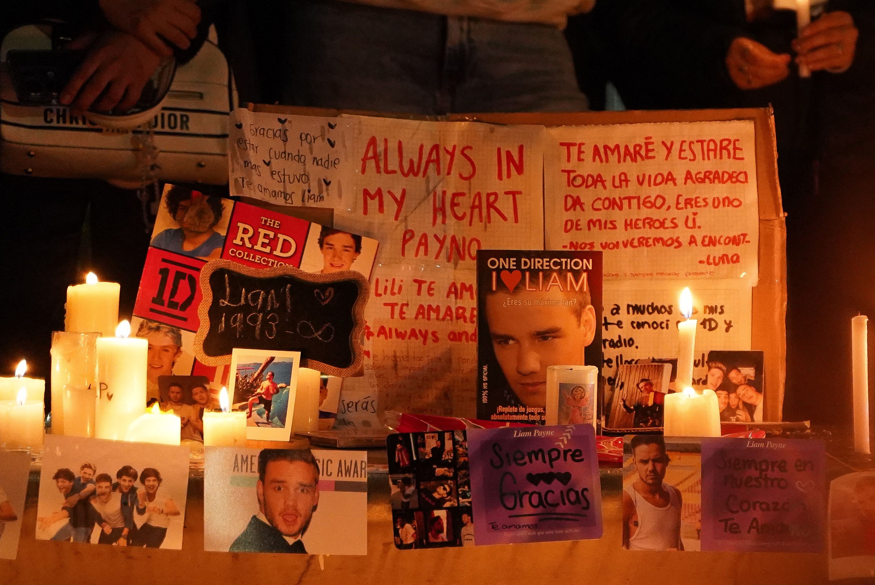 Altar en homenaje a Liam Payne