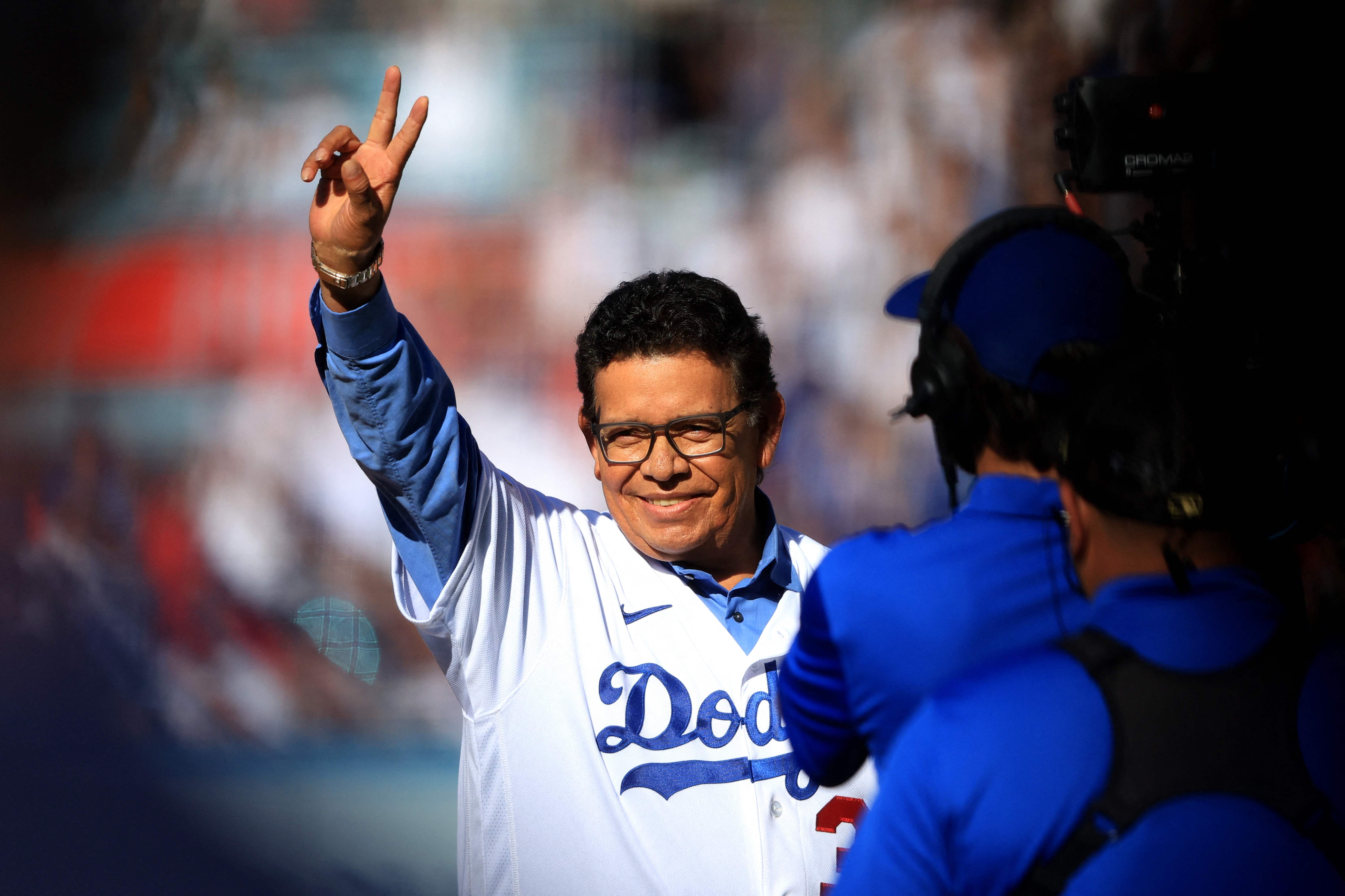 Fernando Valenzuela fue una de las grandes figuras del bésibol, en especial de los Dodgers. (Foto Prensa Libre: AFP).