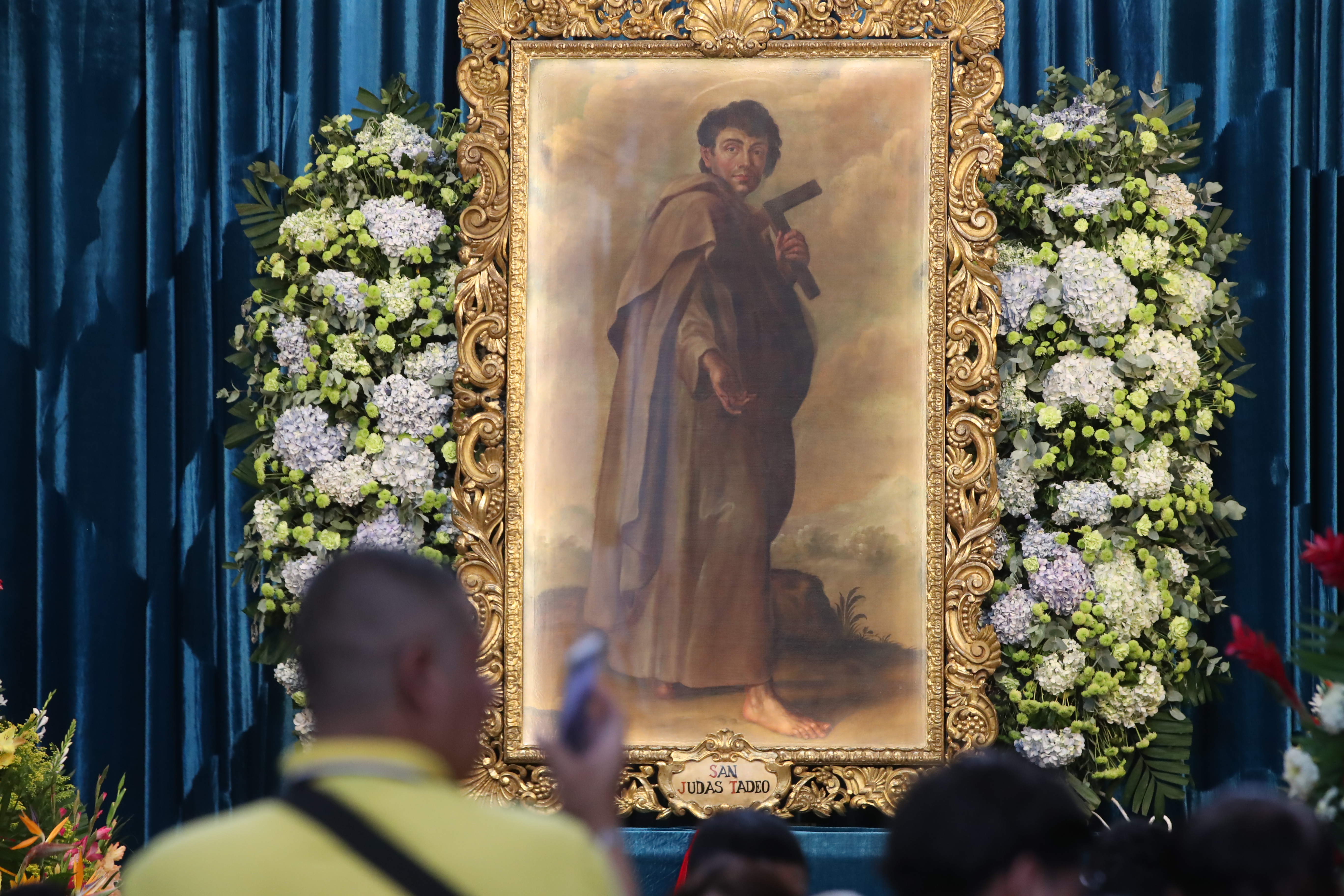San Judas Tadeo, venerado en todo el mundo, especialmente en Estados Unidos entre migrantes europeos desde la Gran Depresión de 1929, es considerado el santo de las causas perdidas. (Fotografía Prensa Libre: Byron Rivera Baiza)
