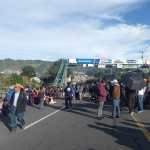 protesta ciudadana sobre la carretera interamericana