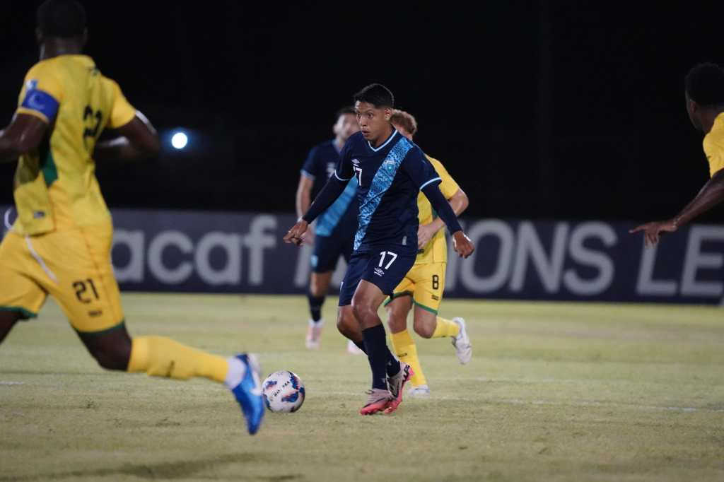 Óscar Castellanos anotó el segundo gol de Guatemala sobre Guyana. 