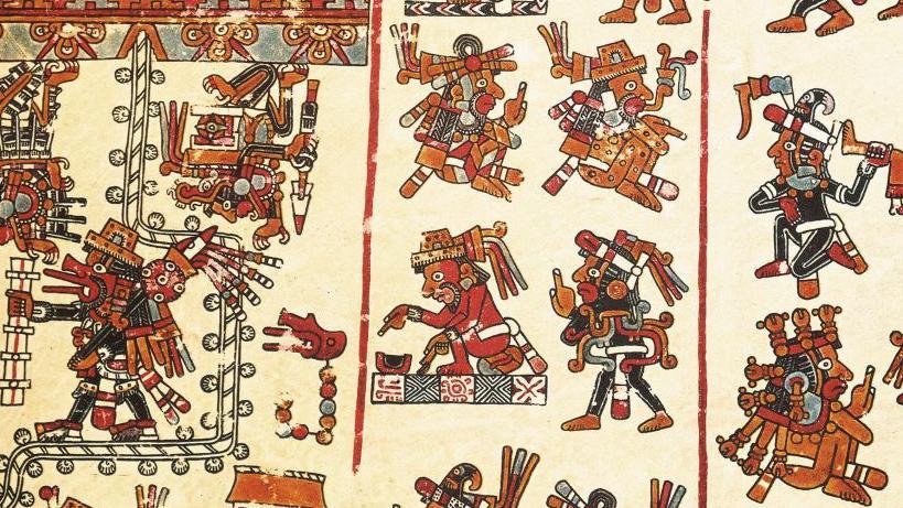 El Codex Vindobonensis Mexicanus 1, un milenario documento mixteca, expone el uso de los alucinógenos por parte de las culturas mesoamericanas.  Getty Images