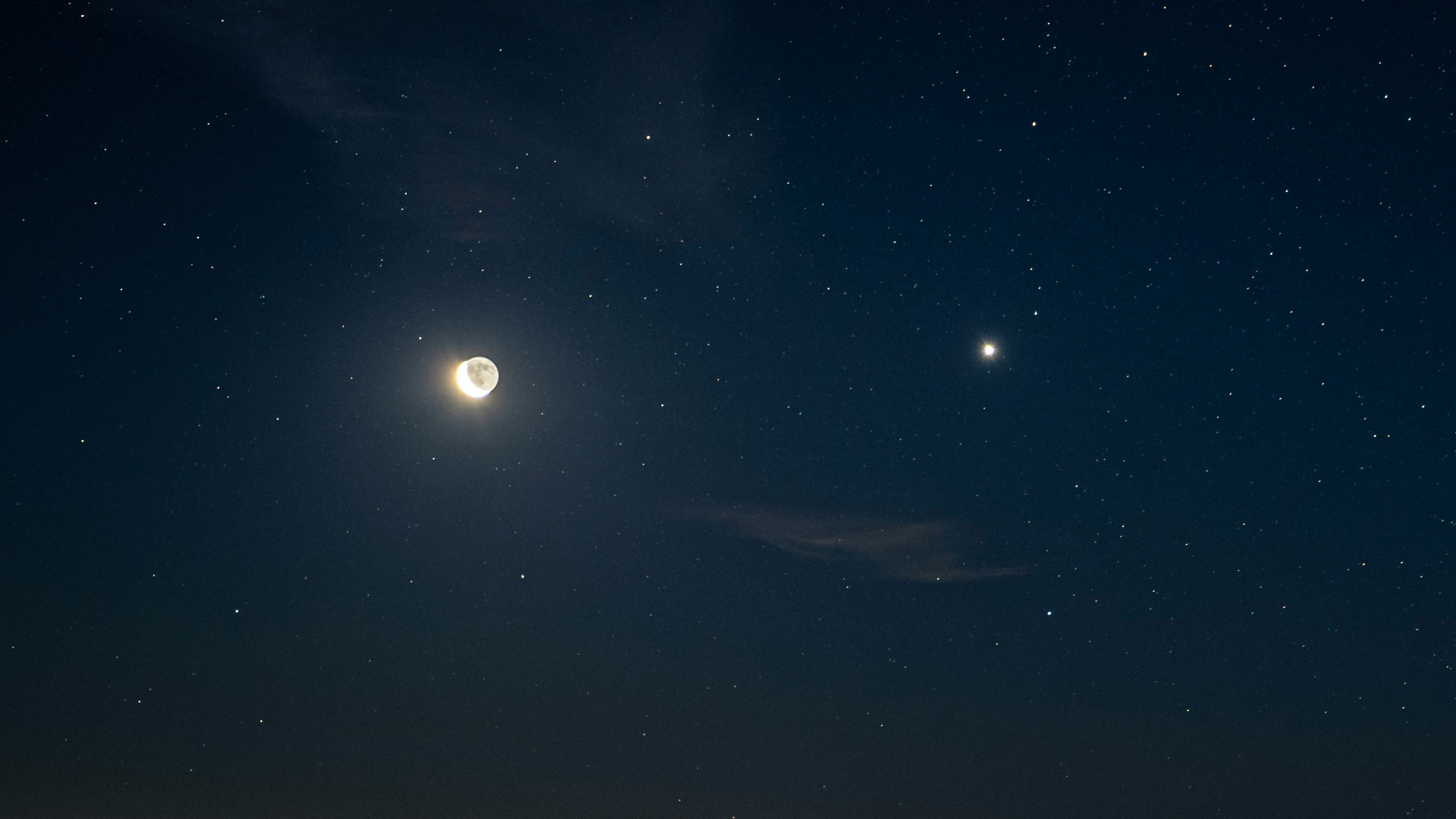 Conjunción de Venus y la Luna