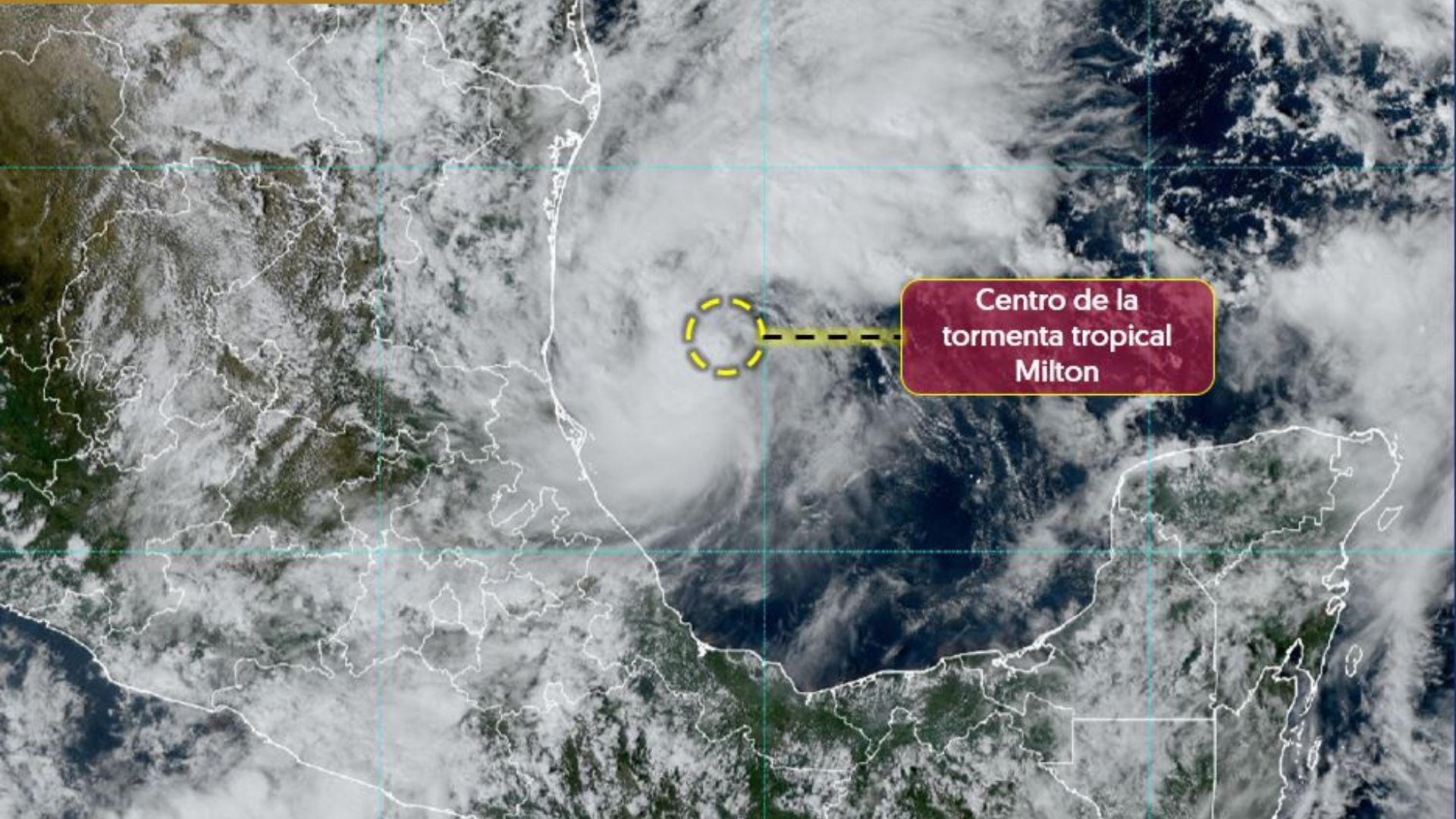 tormenta y huracán Milton