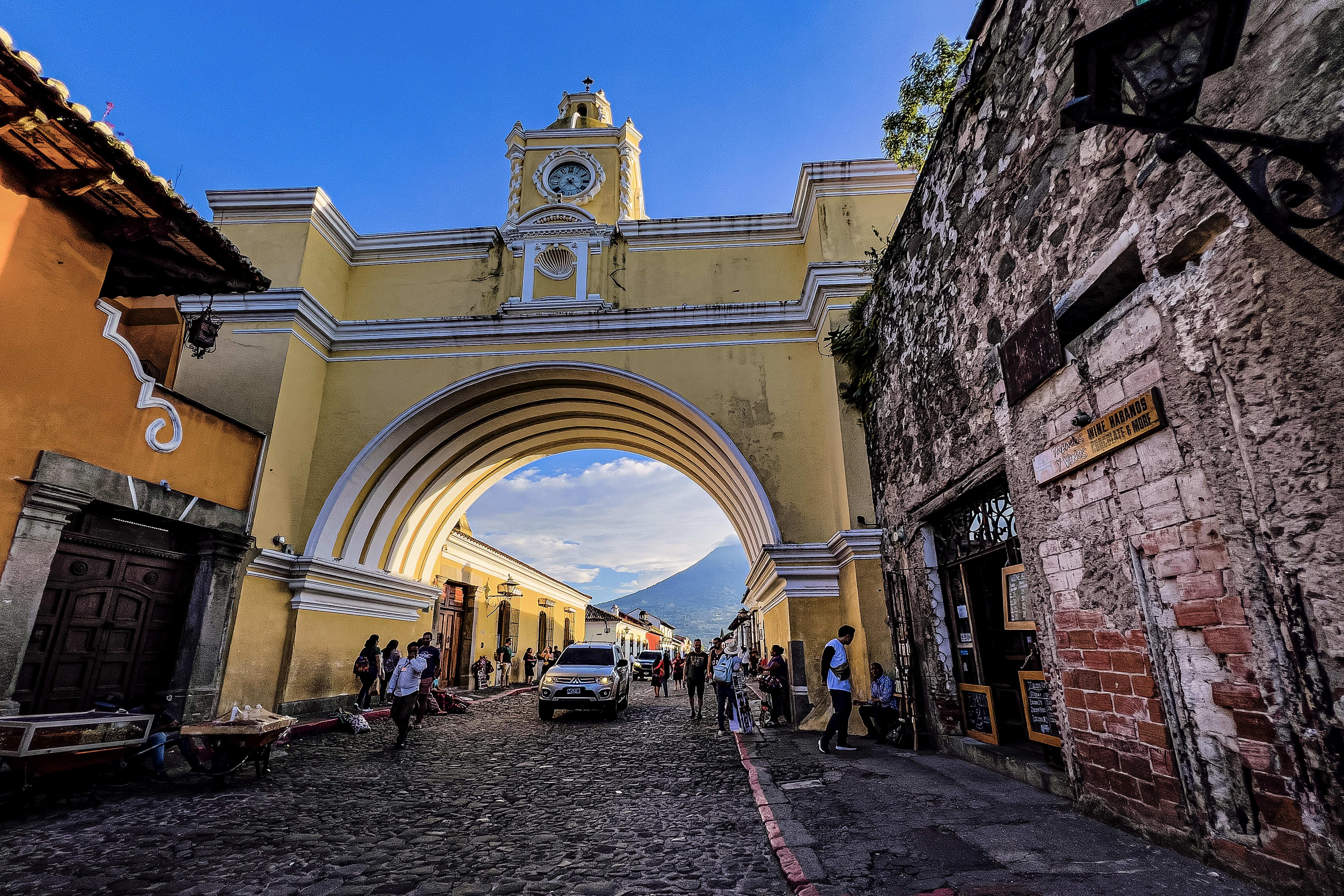 Fotografía del Arco de Santa Catalina, en Antigua Guatemala