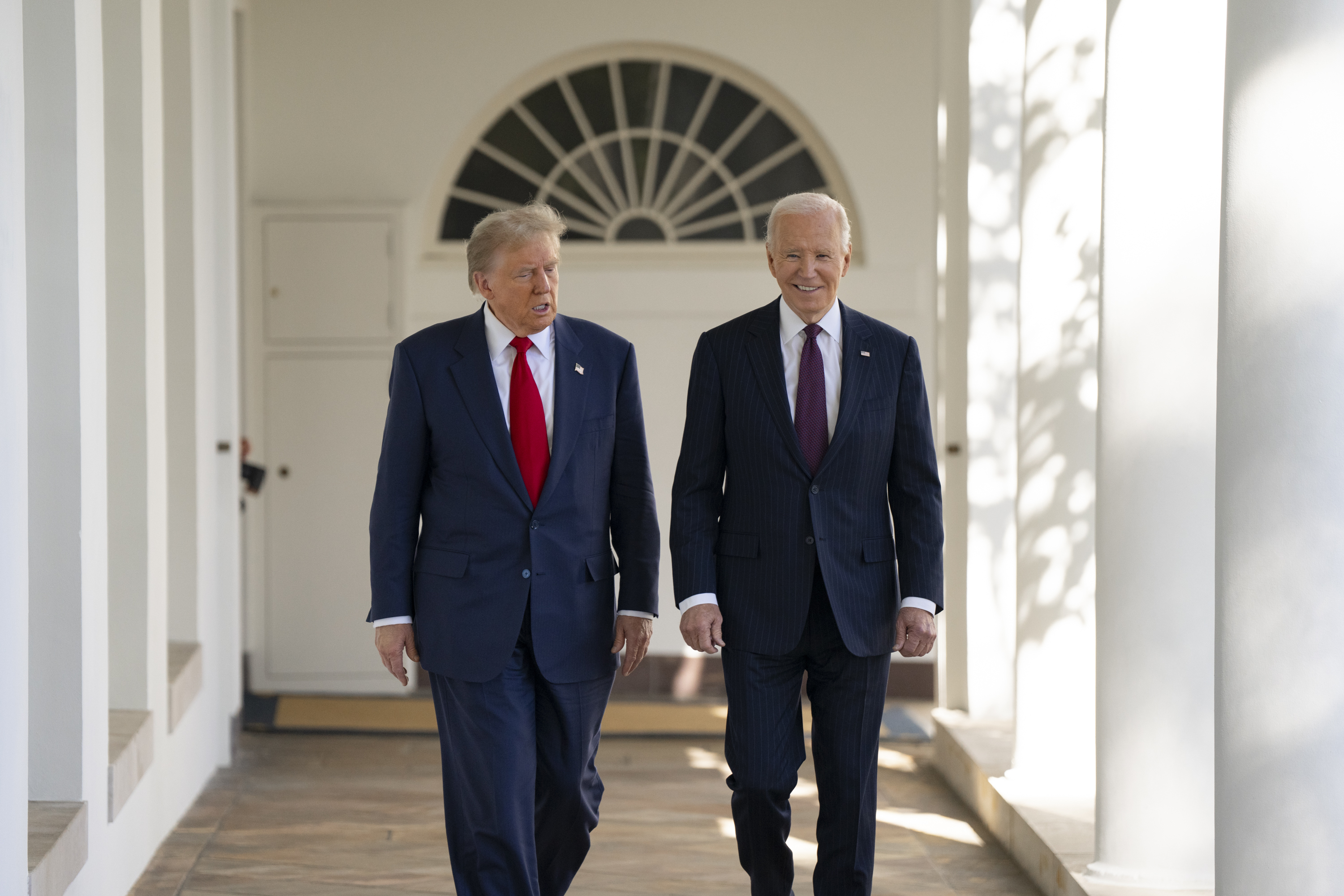 Biden inicia su reunión con Trump felicitándolo por su victoria en las elecciones