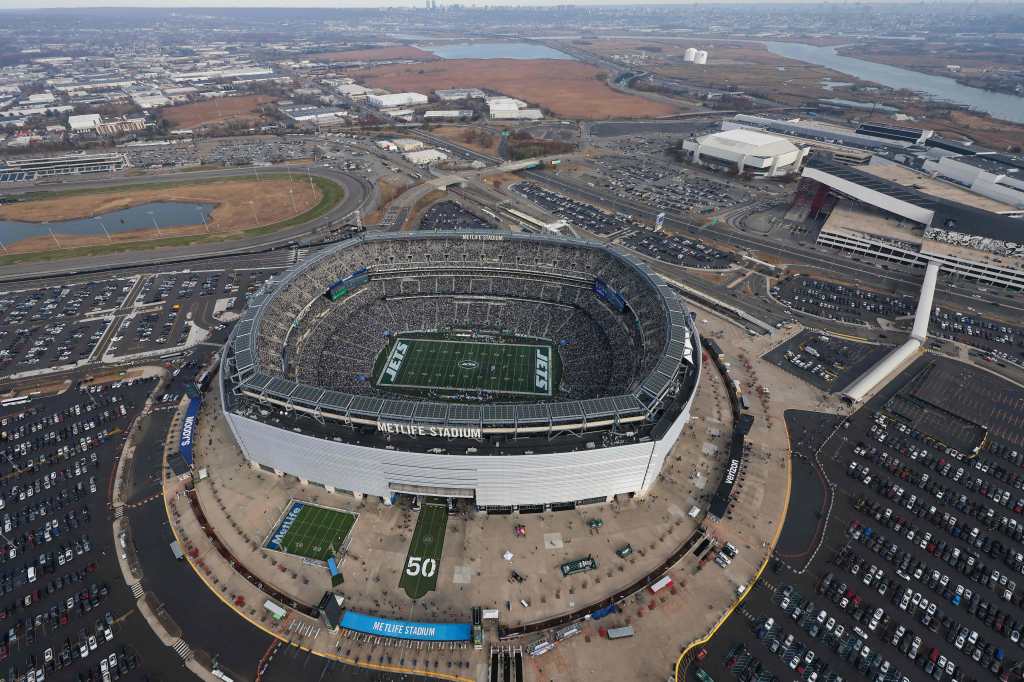 Vista aérea del MetLife Stadium.