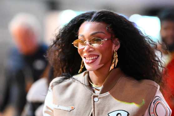 LAS VEGAS, NEVADA - NOVEMBER 23: Winnie Harlow walks in the Paddock prior to the F1 Grand Prix of Las Vegas at Las Vegas Strip Circuit on November 23, 2024 in Las Vegas, Nevada.   Clive Mason/Getty Images/AFP (Photo by CLIVE MASON / GETTY IMAGES NORTH AMERICA / Getty Images via AFP)