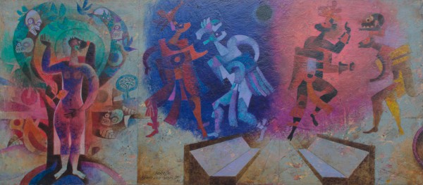 Para el artista, era importante plasmar los orígenes prehispánicos del territorio en varias de sus obras. (Foto: Cortesía Asociación González Goyri)