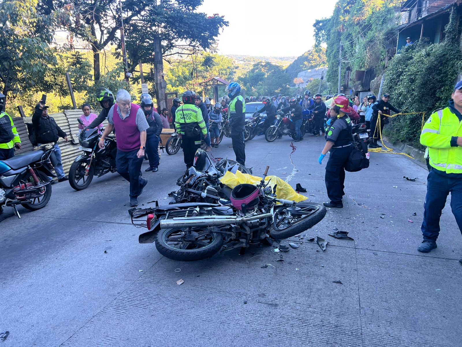 Accidente en ruta Ciudad Quetzal