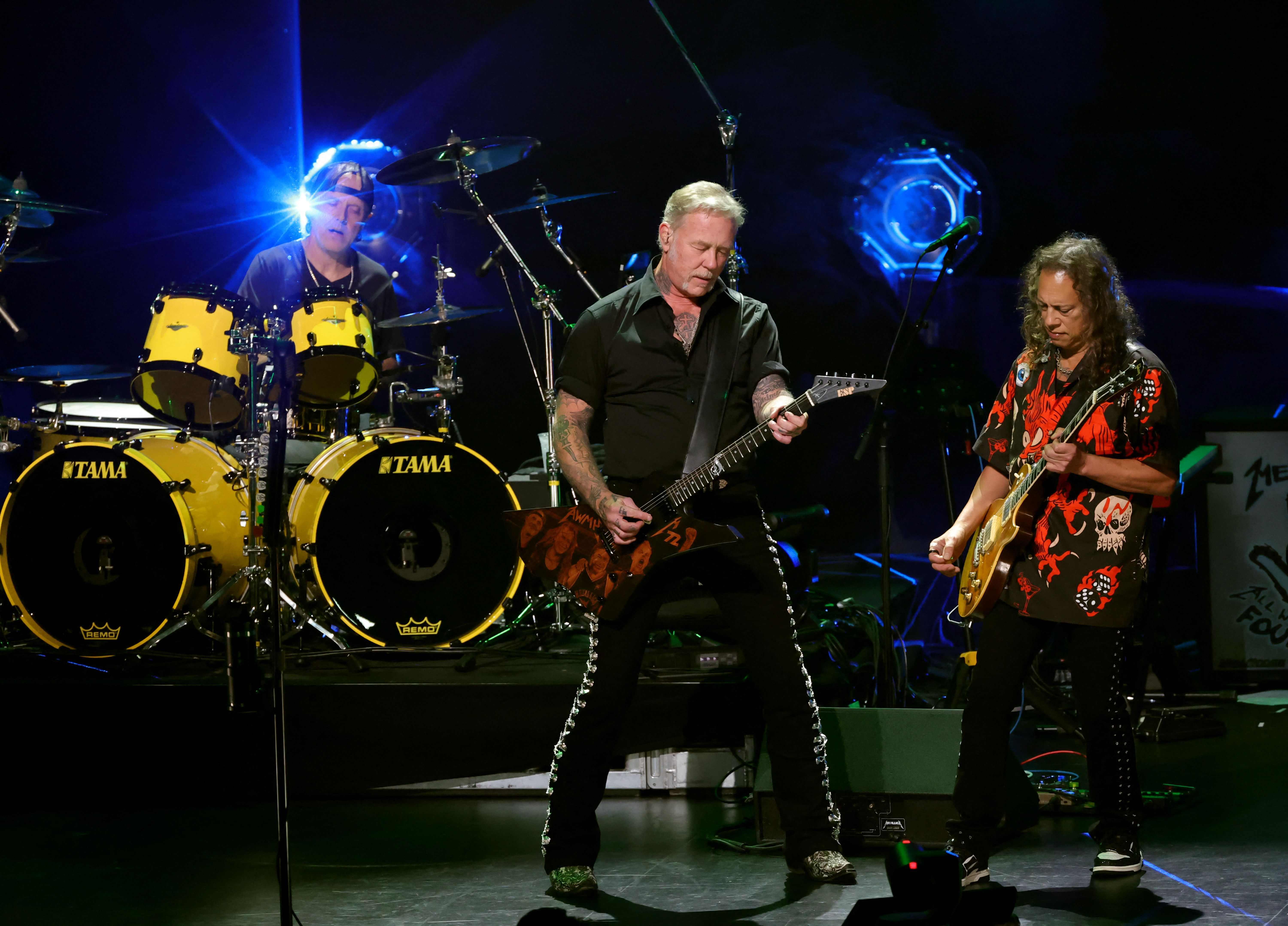 Imagen de referencia. Circulan rumores que el vocalista de Metallica, James Hetfield, podría cuidar a los hijos de Charlie Kirk. (Foto Prensa Libre: AFP).