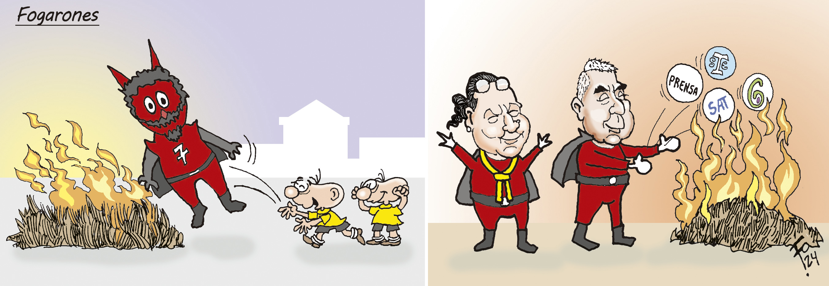 Personajes: Consuelo Porras y Rafael Curruchiche.