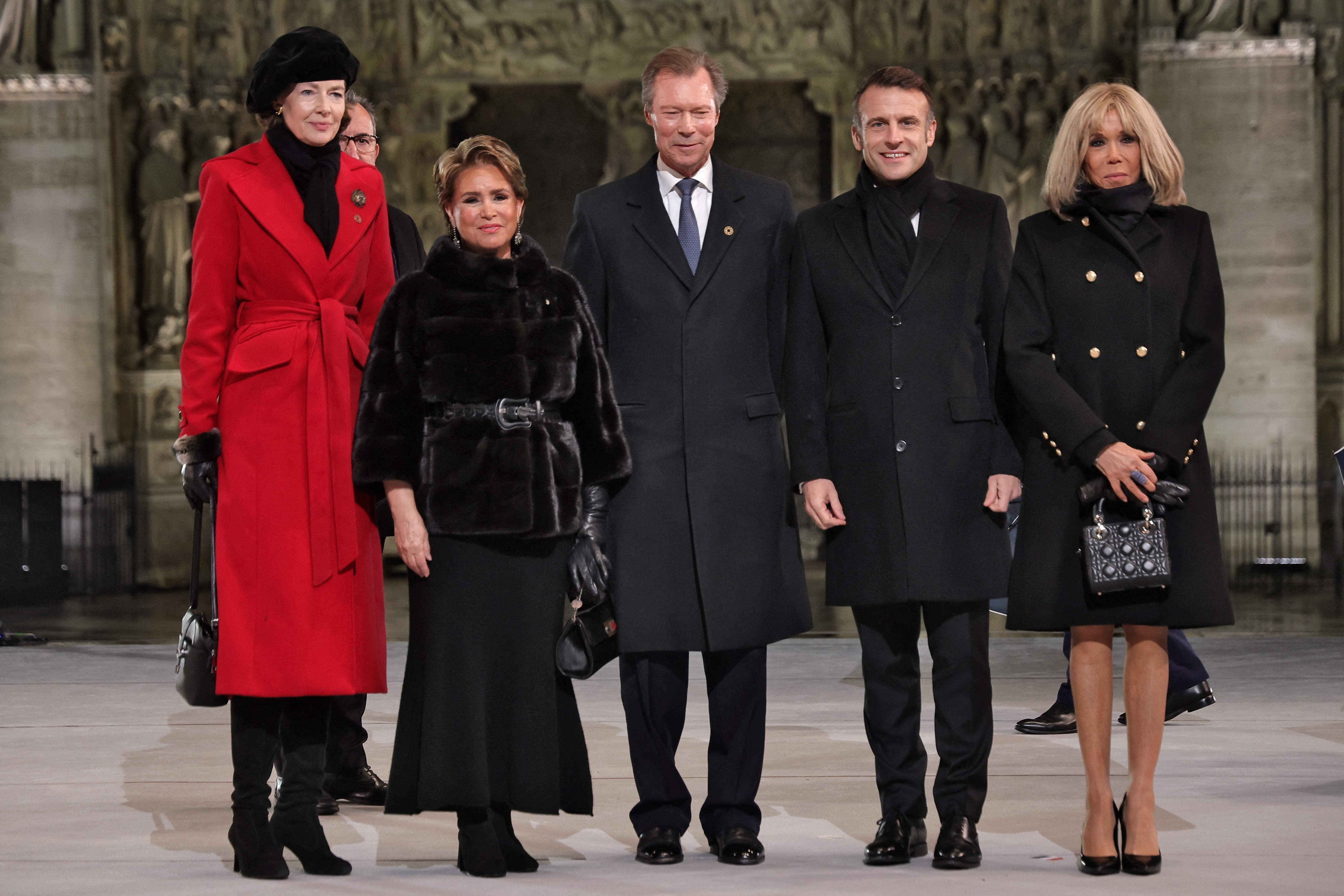 quiénes asistieron a la reapertura de Notre Dame'