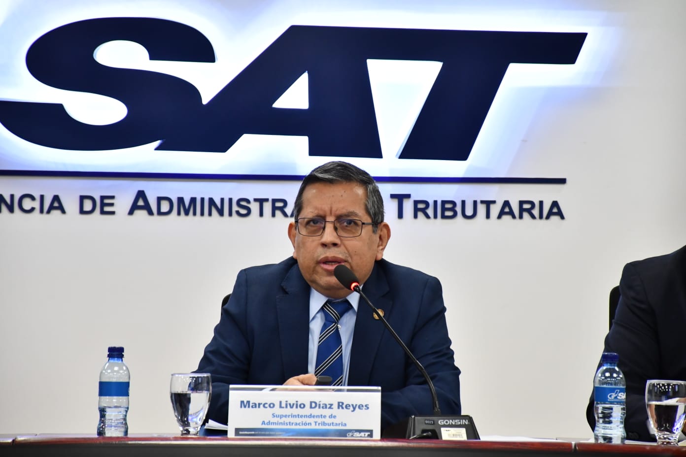 Marco Livio Díaz Reyes, jefe de la SAT. (Foto Prensa Libre: )