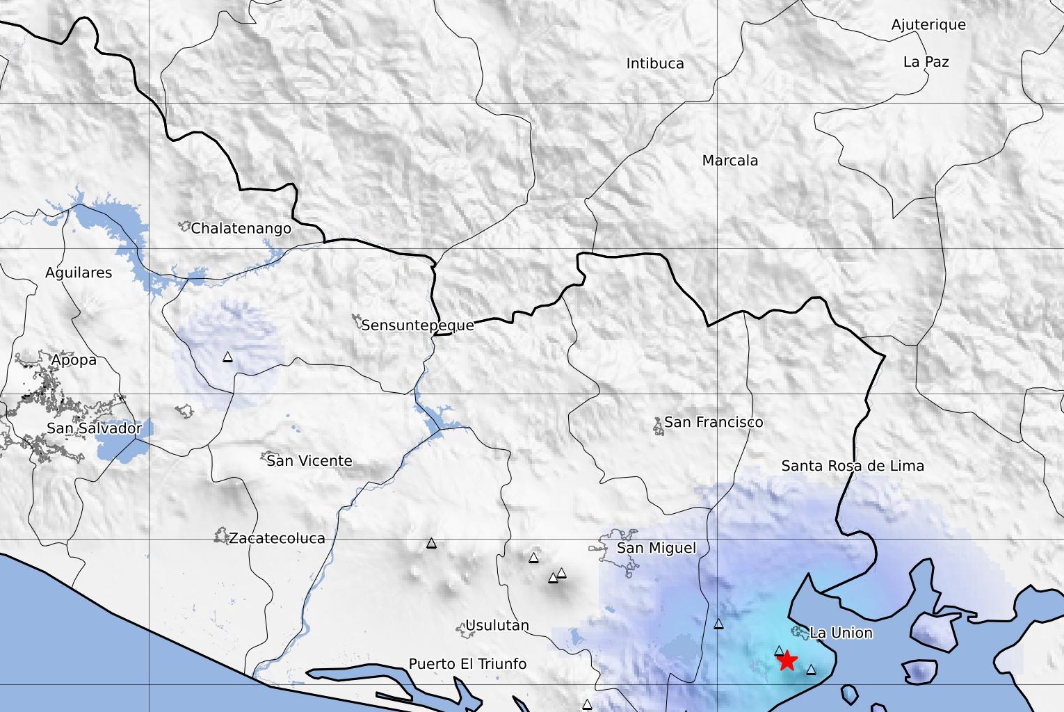 Sismos en Conchagua, El Salvador