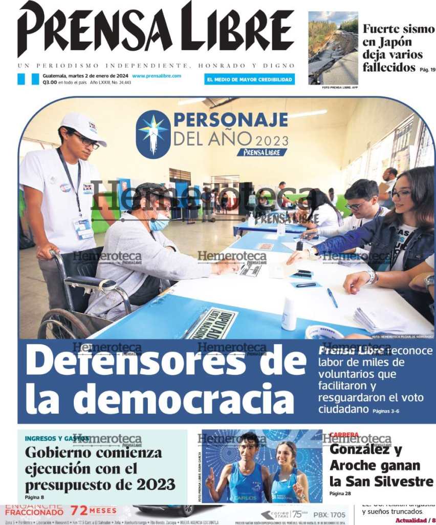 Personaje del Año de Prensa Libre en el 2023