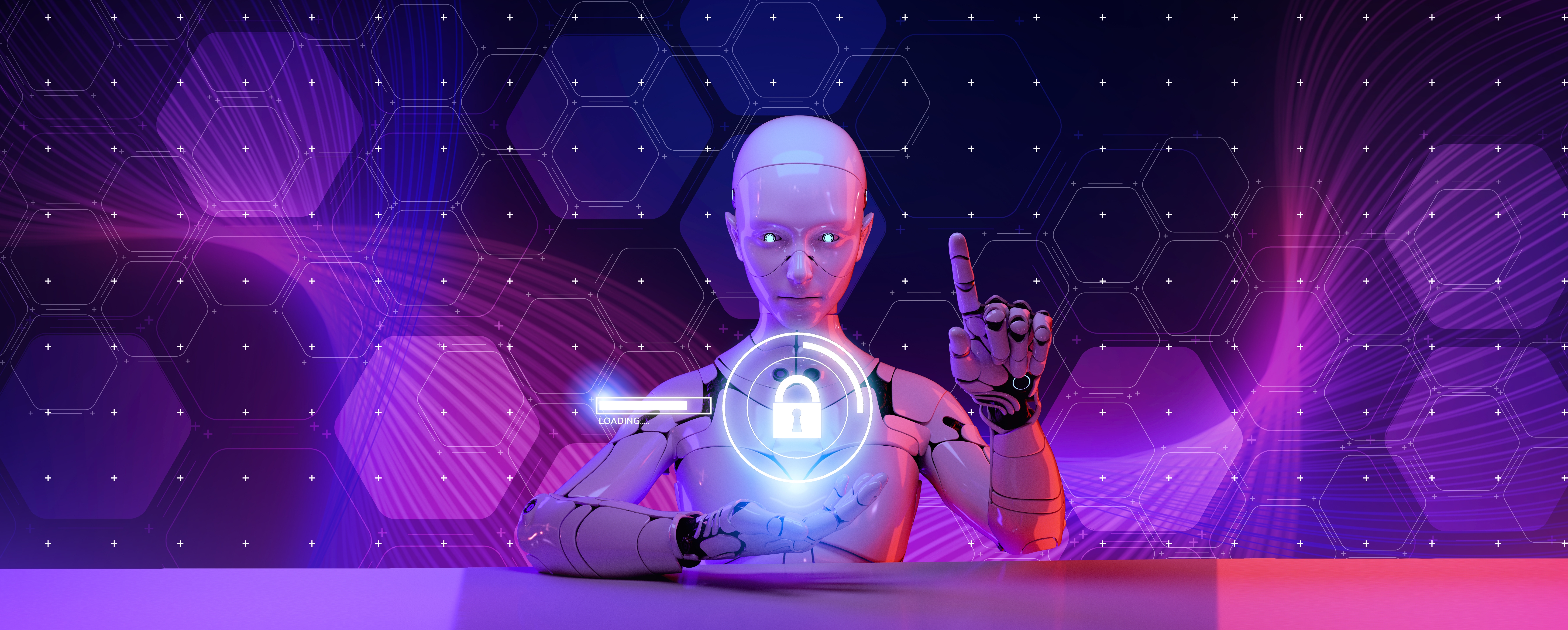 Red privada virtual VPN, tecnología de privacidad de internet de ciberseguridad informática protección contra ataques de virus de estafa de delitos informáticos, protección contra ataques de datos de privacidad de identidad hackeo de protección antivirus robot AI 3D fondo abstracto