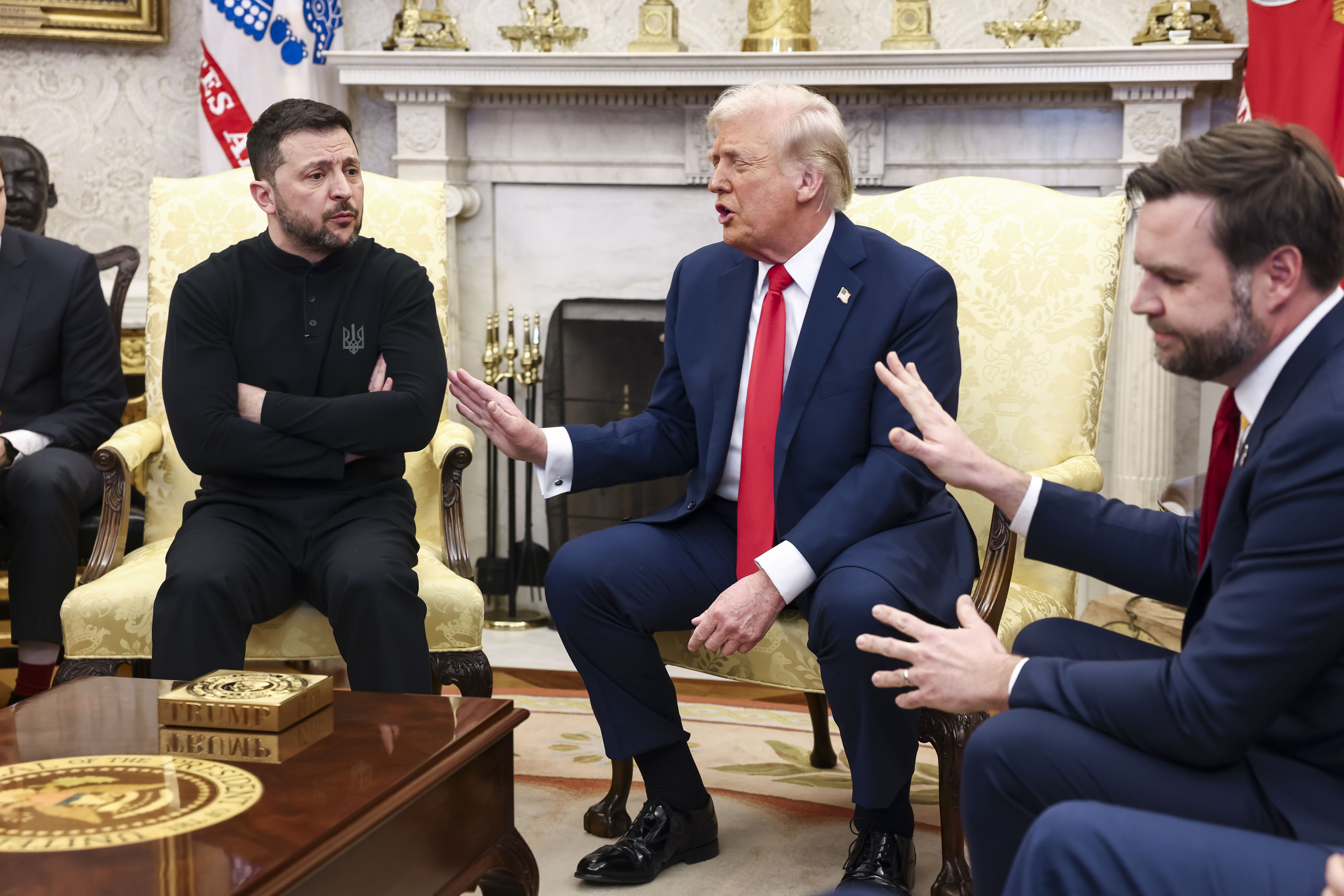 El 28 de febrero, el presidente de Ucrania, Volodímir Zelenski, tuvo un altercado verbal con Donald Trump y JD Vance en la Casa Blanca, por la guerra con Rusia.  (Foto Prensa Libre: AFP)