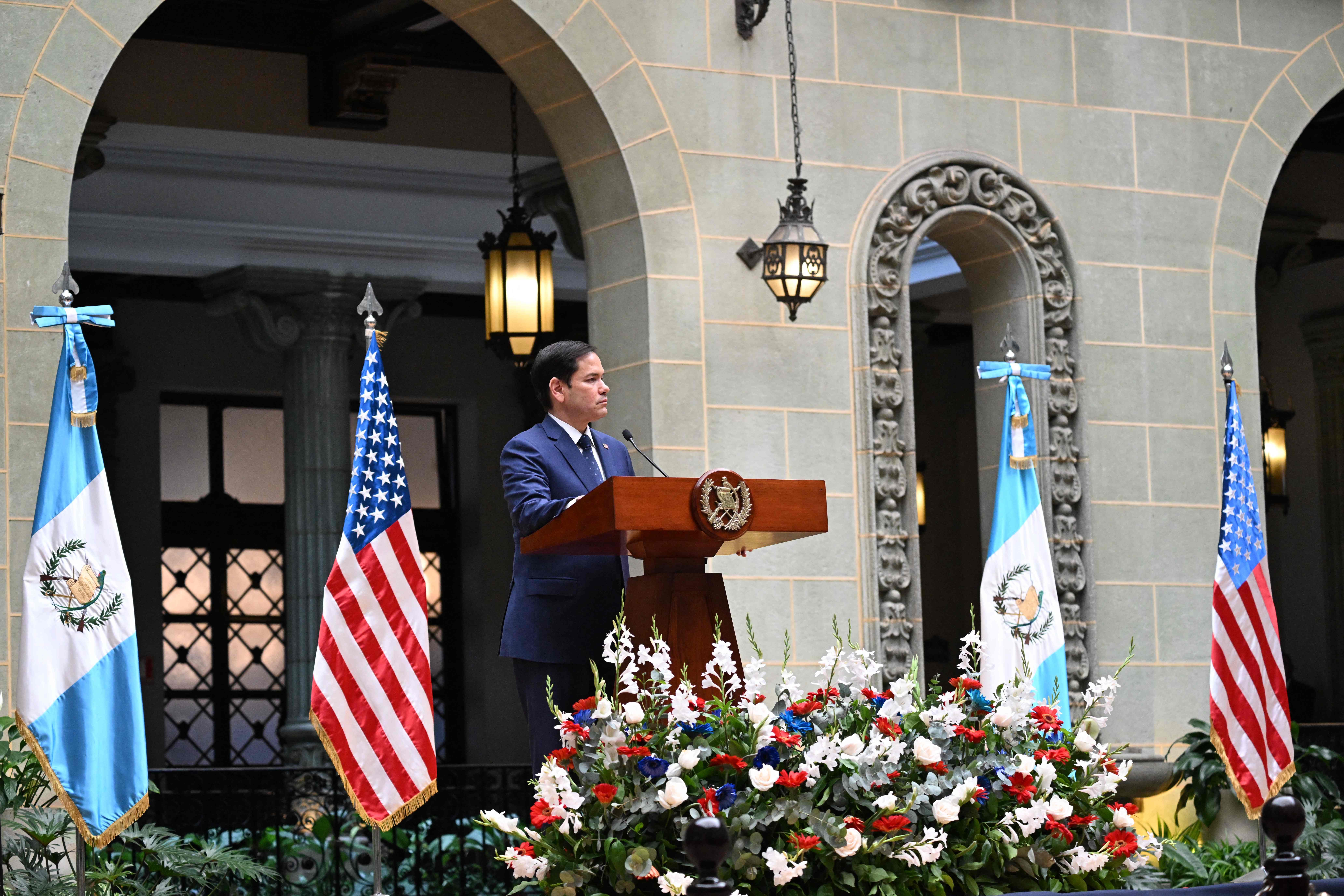 Visita de Marco Rubio secretario de Estado de Estados Unidos a Guatemala