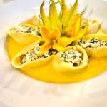 Ingrediente estrella: conchas gigantes con salsa de güicoy