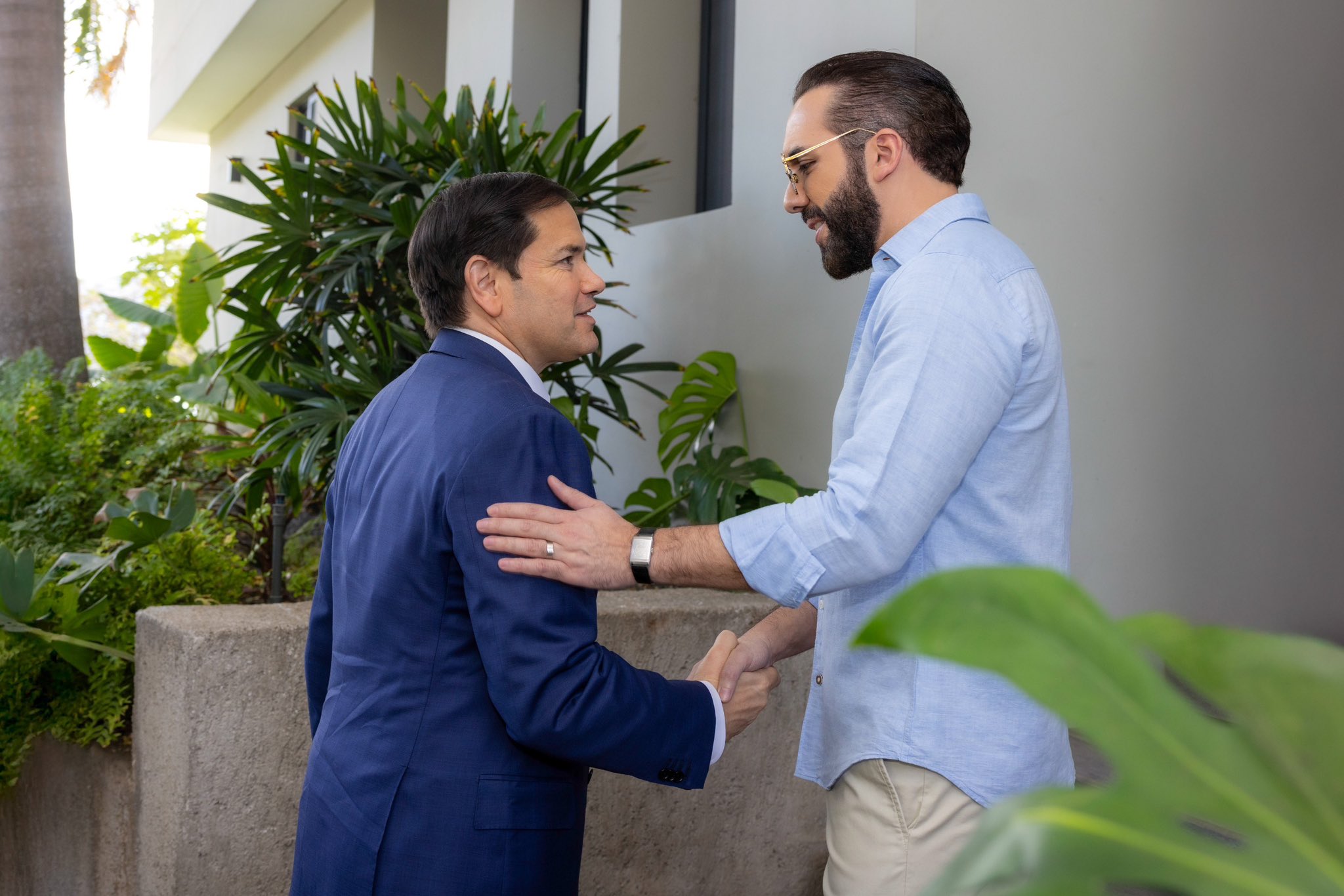 Nayib Bukele y Marco Rubio