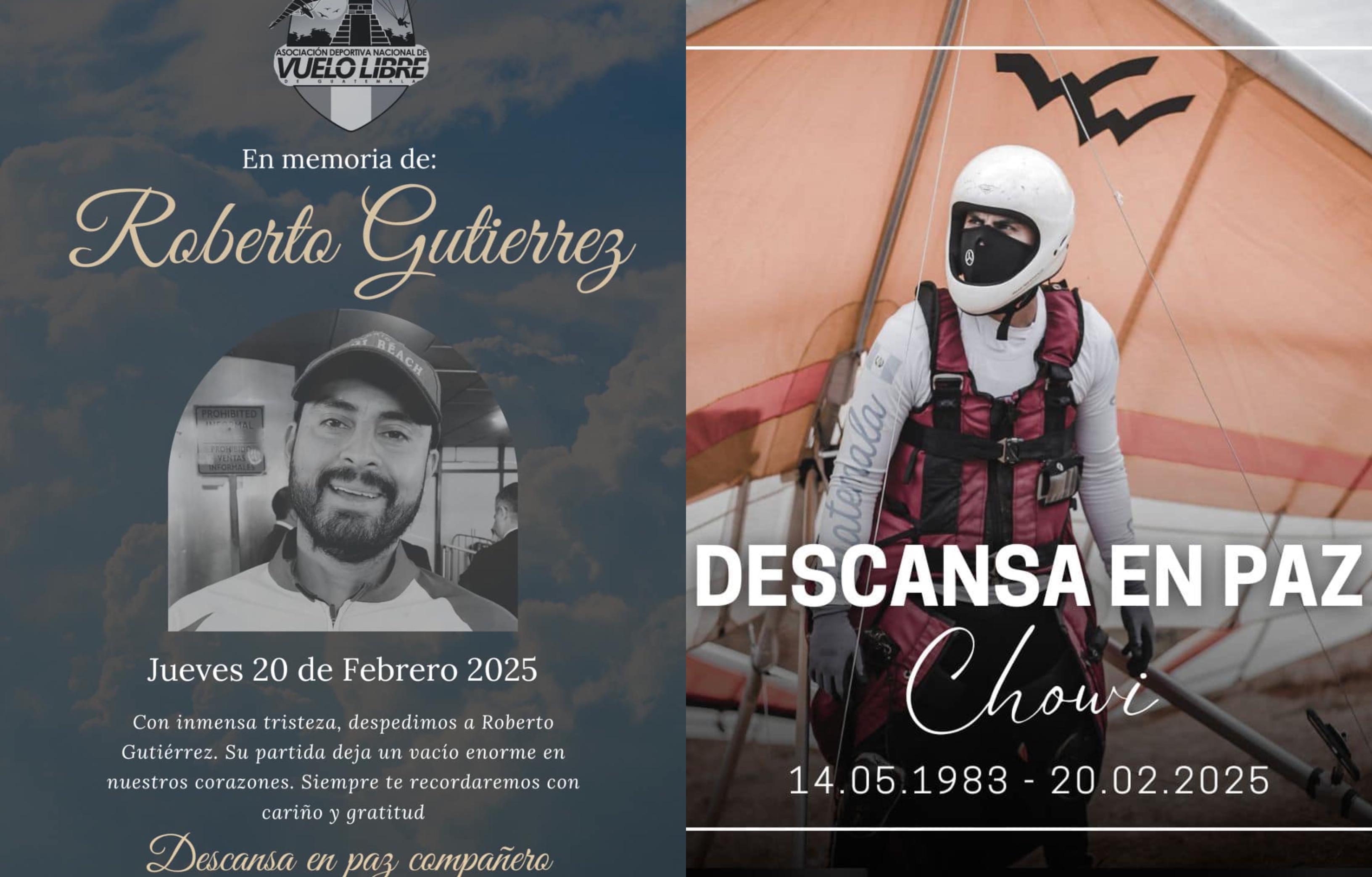 Roberto Gutiérrez era un experimentado atleta en vuelo libre.