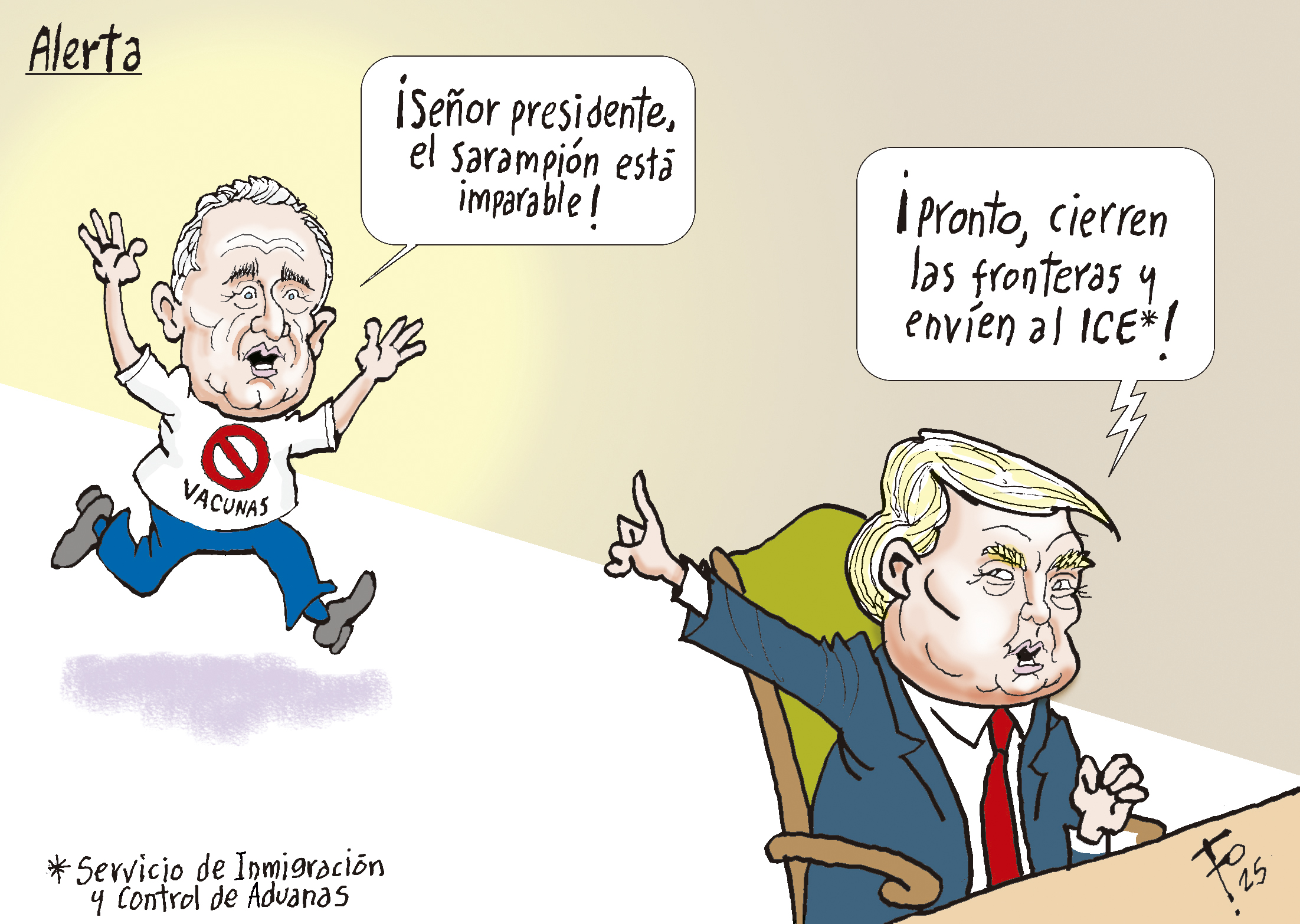 Personajes: Robert Kennedy Jr. y Donald Trump.