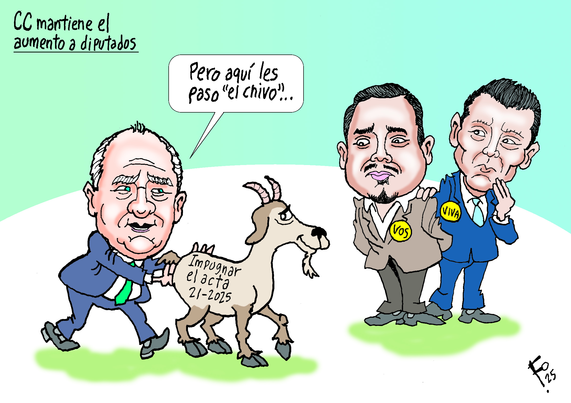 Personajes: Roberto Molina Barreto, José Chic y Armando Castillo.