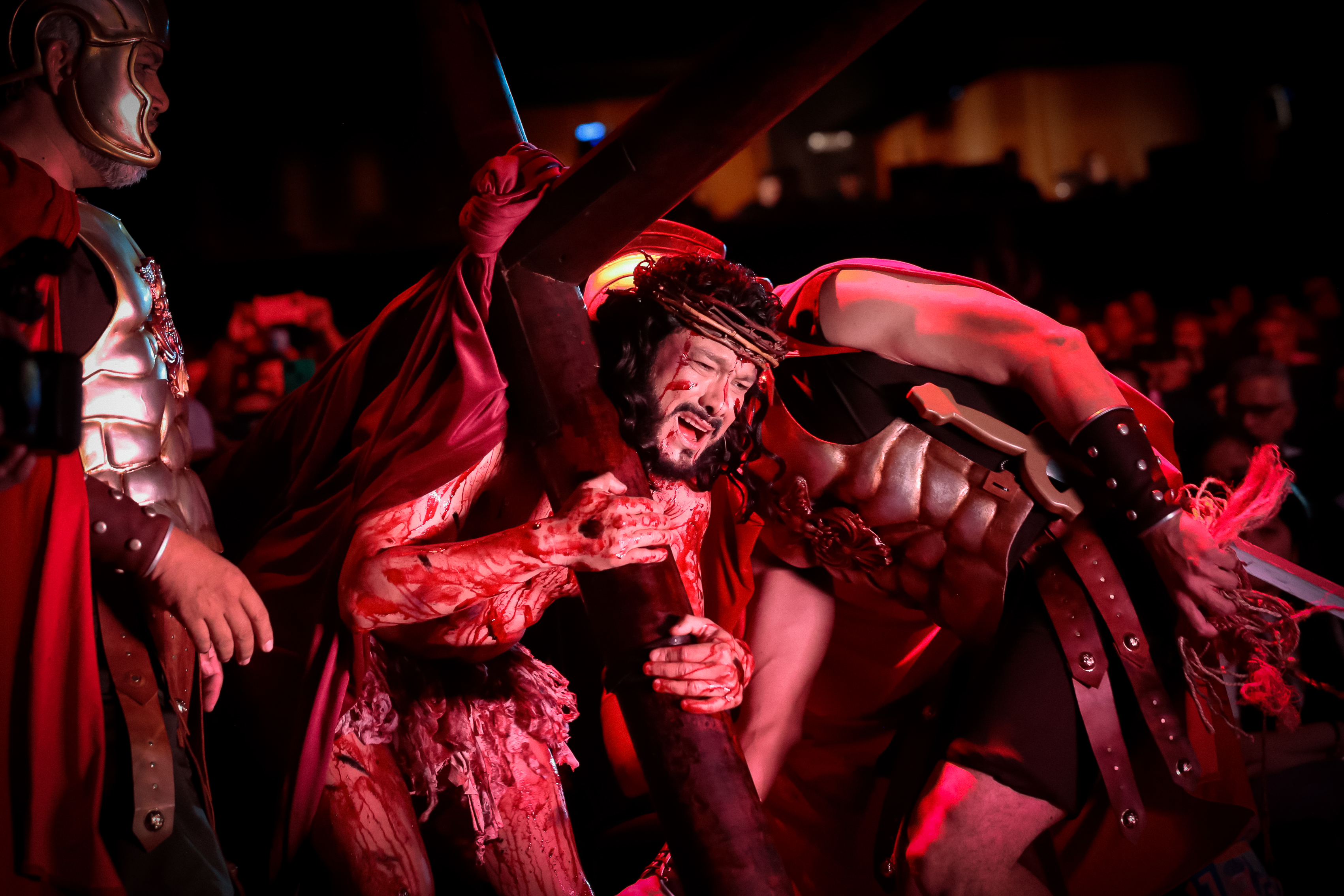 La Vía Dolorosa 2025 se realizará el 11, 12 y 13 de abril en la Iglesia Fraternidad Cristiana de Guatemala, con entrada gratuita. (Foto Prensa Libre: Cortesía Iglesia Fraternidad Cristiana de Guatemala)