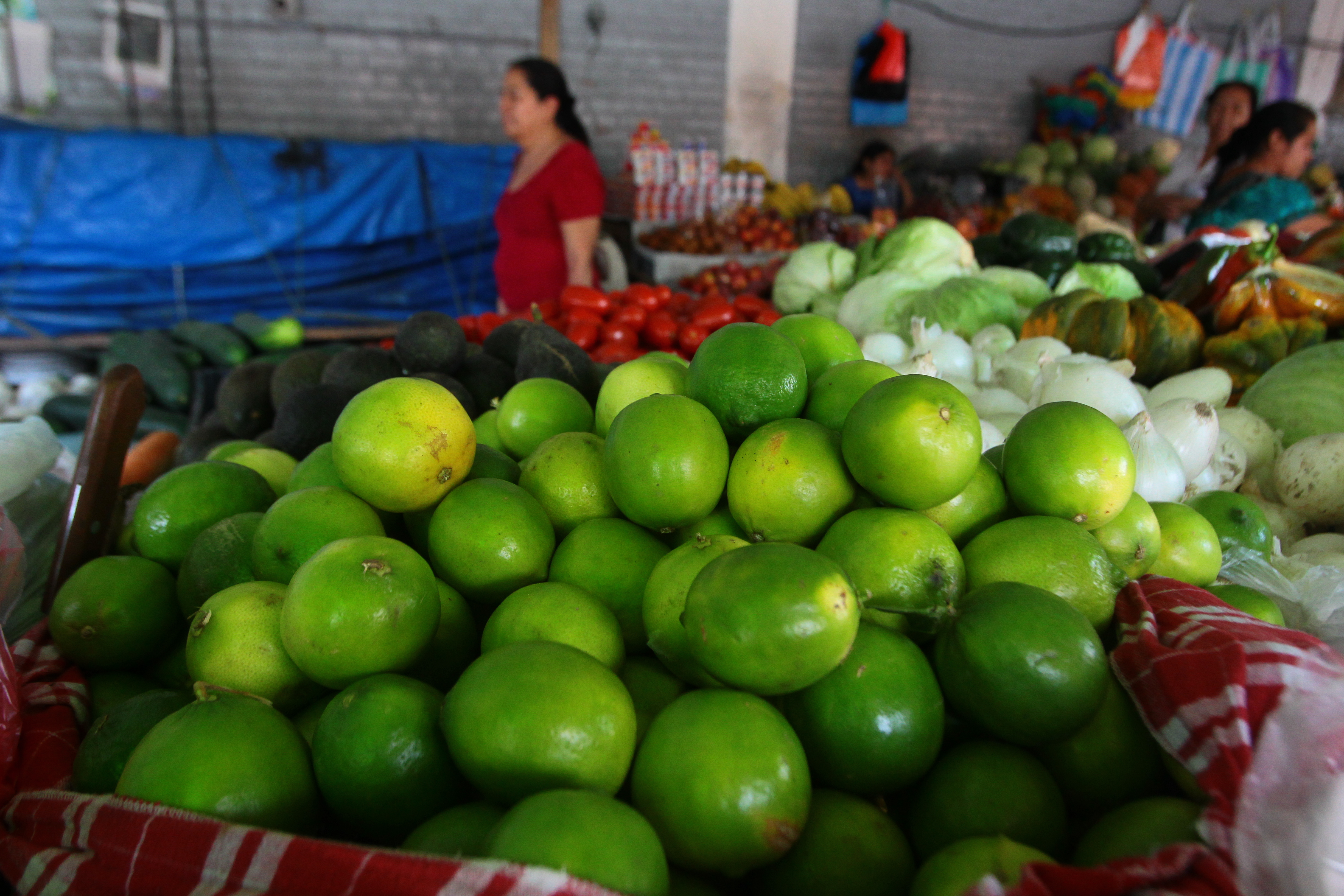 El precio del limn aumenta en la la fecha de Semana Santa, vendedores en en mercado Sur 2, indicaron un incremento en el precio de este producto.FOTO: çlvaro Interiano.     18/03/2016