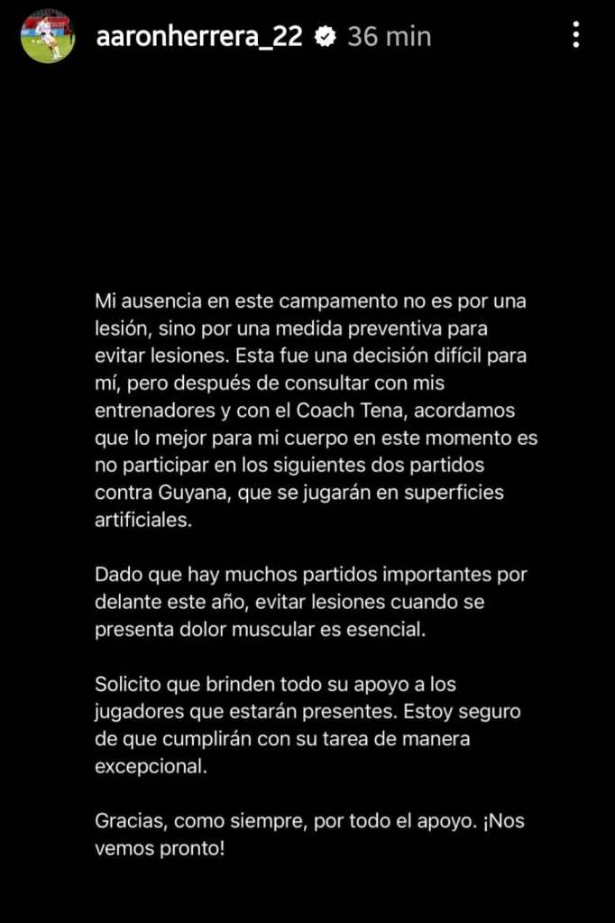 El mensaje del jugador de la selección de Guatemala