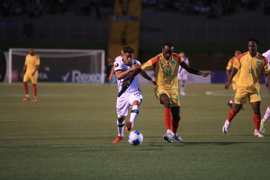 Pedro Altán durante el Guatemala vs Guyana. 