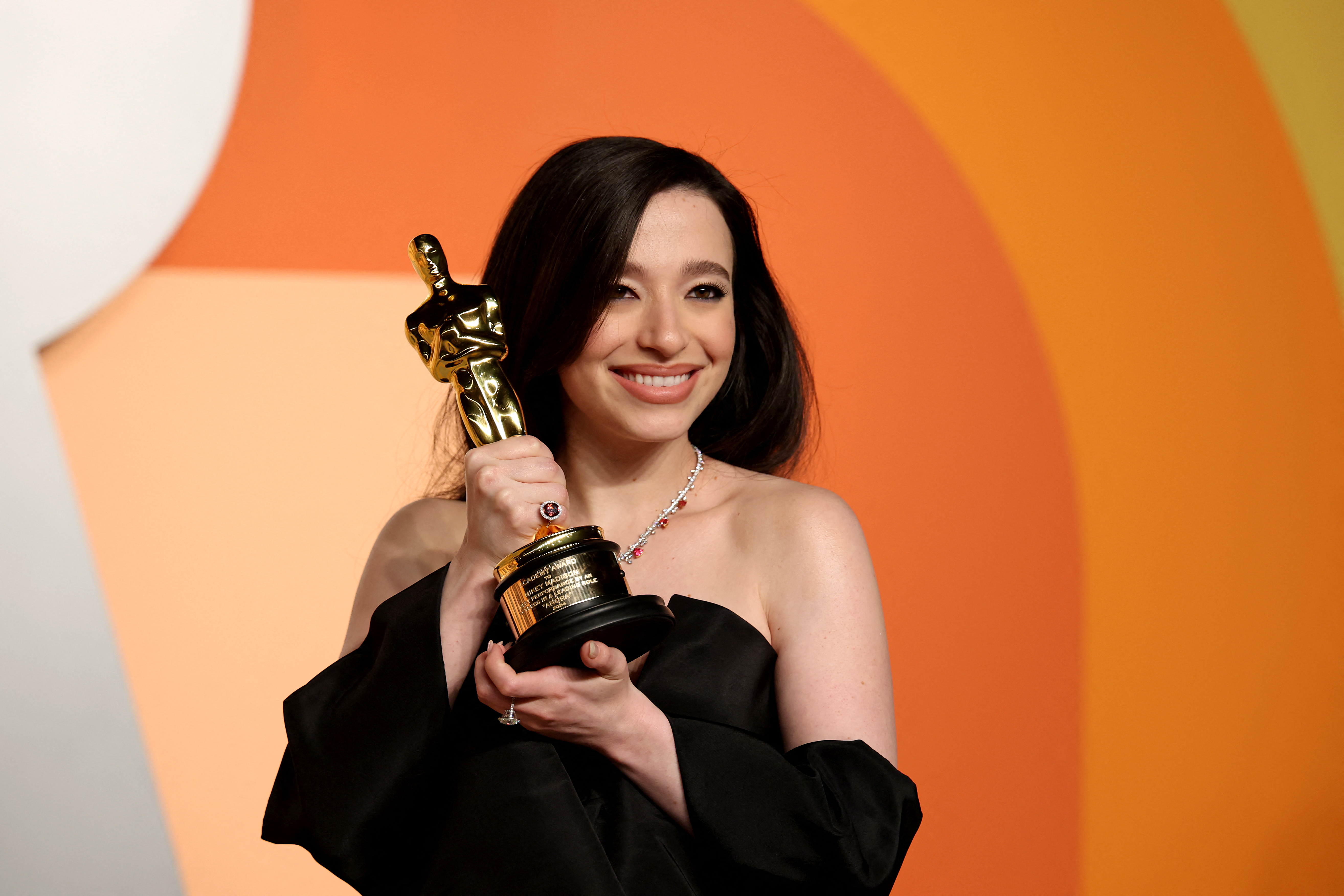 US actress Mikey Madison attends the Vanity Fair Oscar Party at the Wallis Annenberg Center for the Performing Arts in Beverly Hills, California, on March 2, 2025. (Photo by Michael Tran / AFP)