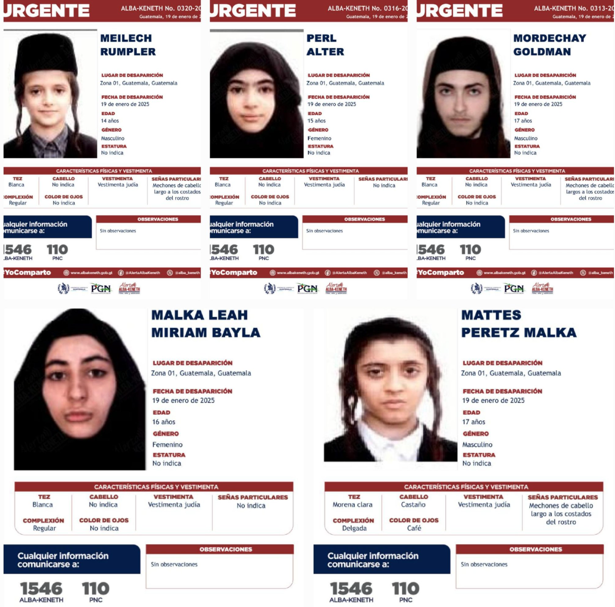 Este son parte de los 12 adolescentes que según se recopila en redes sociales tienen alerta Alba Keneth activa (Foto, Prensa Libre: captura de pantalla redes sociales)